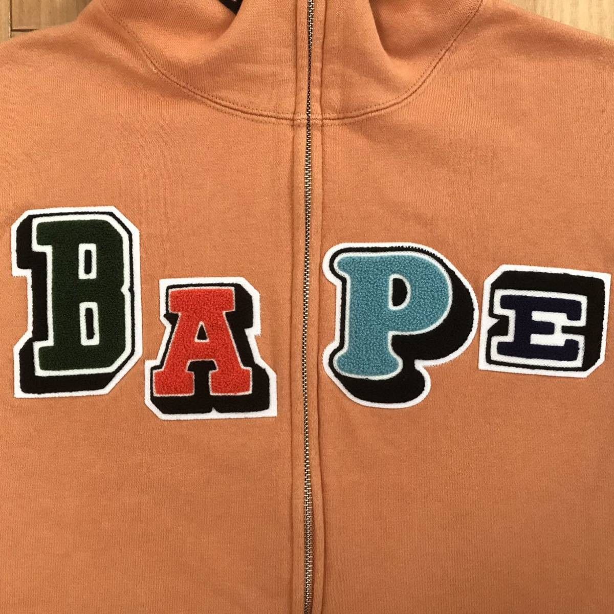 Bape BAPE logo multi fonts Shark full zip hoodie Orange Size US XL / EU 56 / 4 - 2 Thumbnail