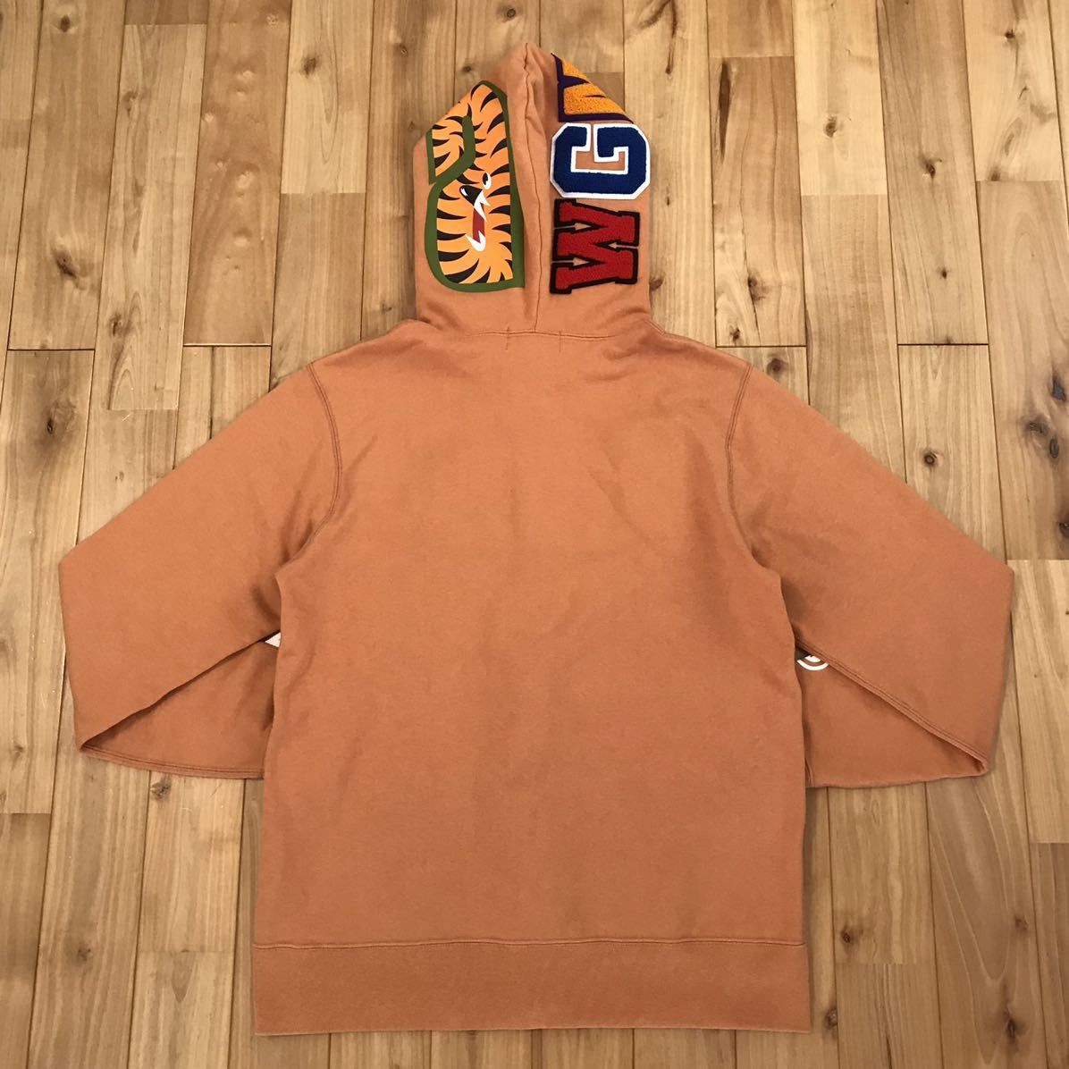 Bape BAPE logo multi fonts Shark full zip hoodie Orange Size US XL / EU 56 / 4 - 6 Thumbnail