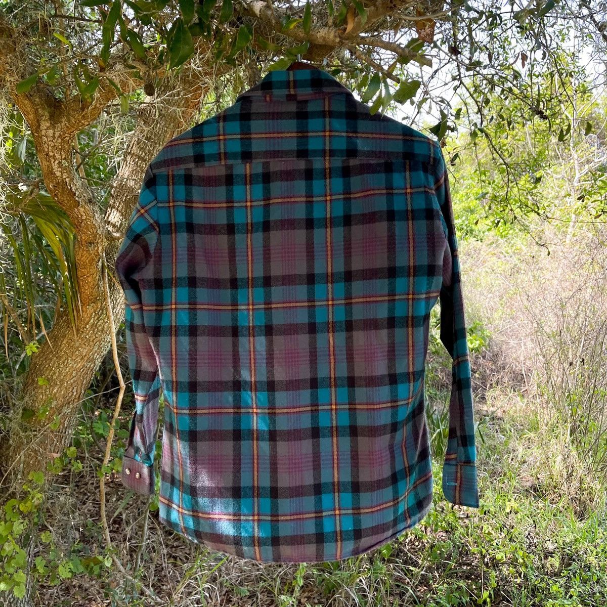Flannel × Vintage Vintage 90s Travis Scott Style Workwear Chore Flannel Size US M / EU 48-50 / 2 - 4 Thumbnail