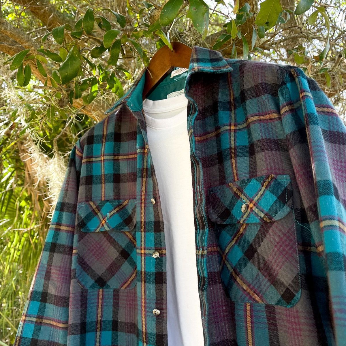 Flannel × Vintage Vintage 90s Travis Scott Style Workwear Chore Flannel Size US M / EU 48-50 / 2 - 1 Thumbnail
