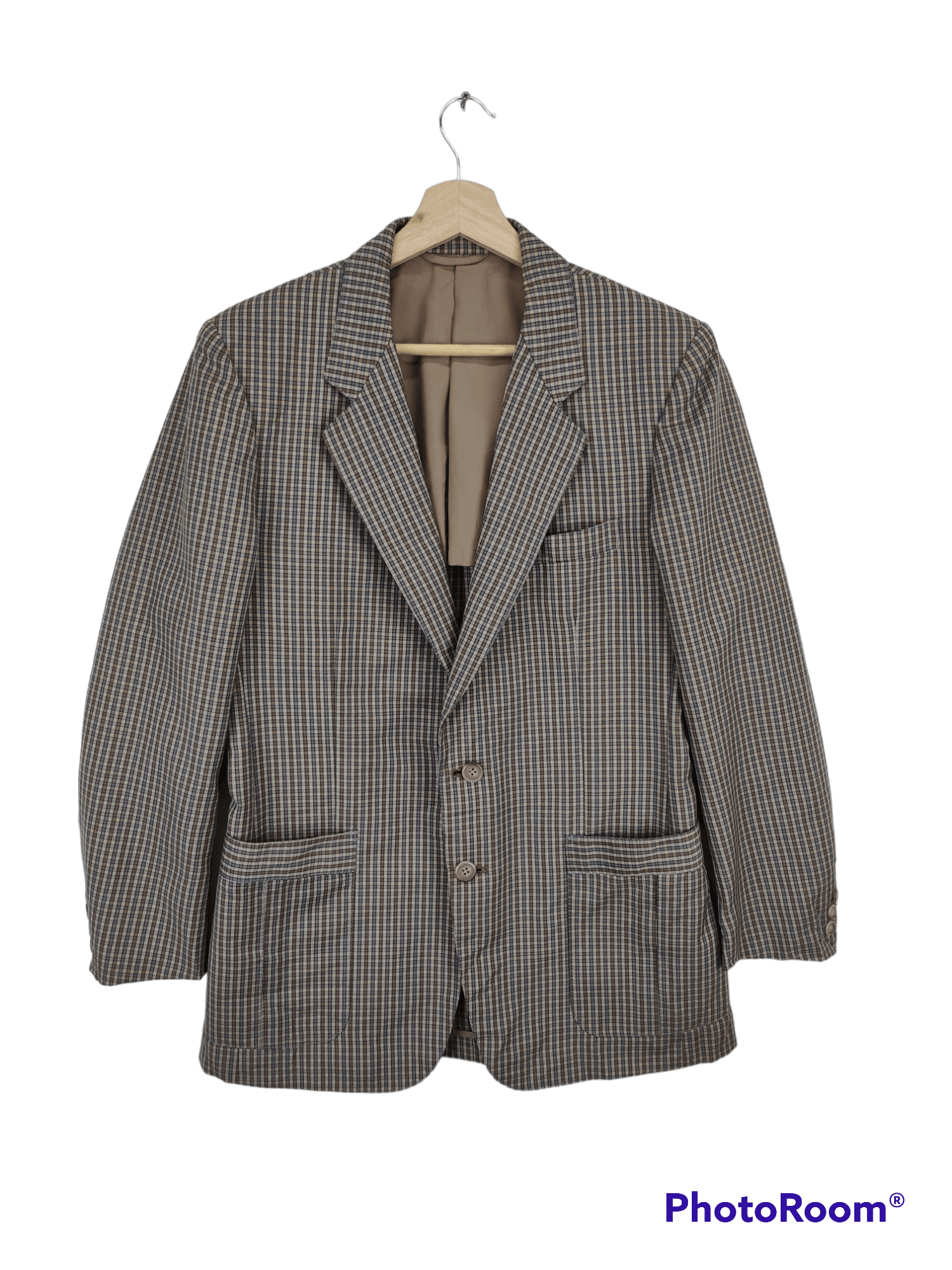 Vintage 1990s Pierre Cardin Plaid Blazer