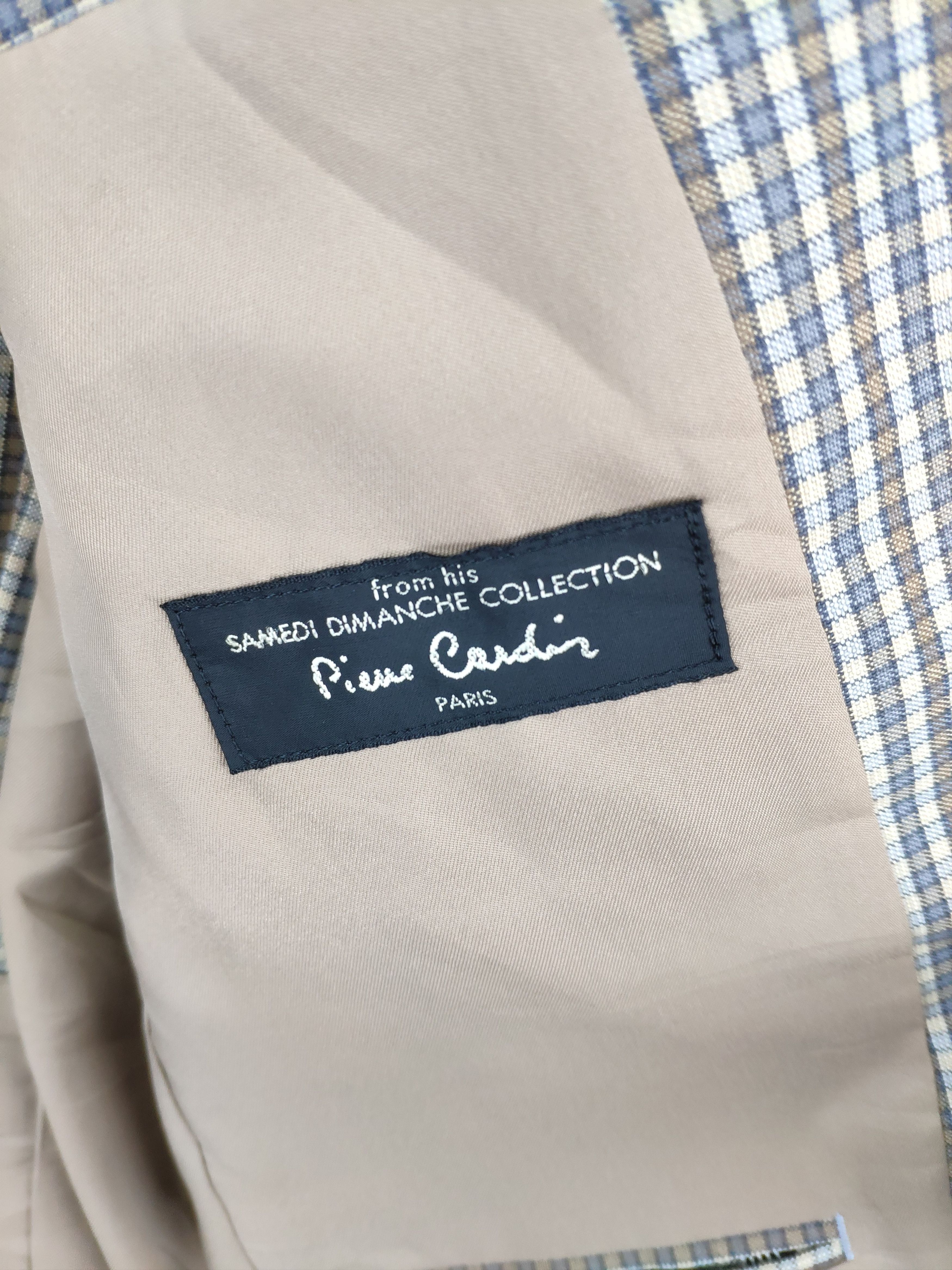 Pierre Cardin × Vintage Vintage 1990s Pierre Cardin Plaid Blazer Size US M / EU 48-50 / 2 - 9 Thumbnail