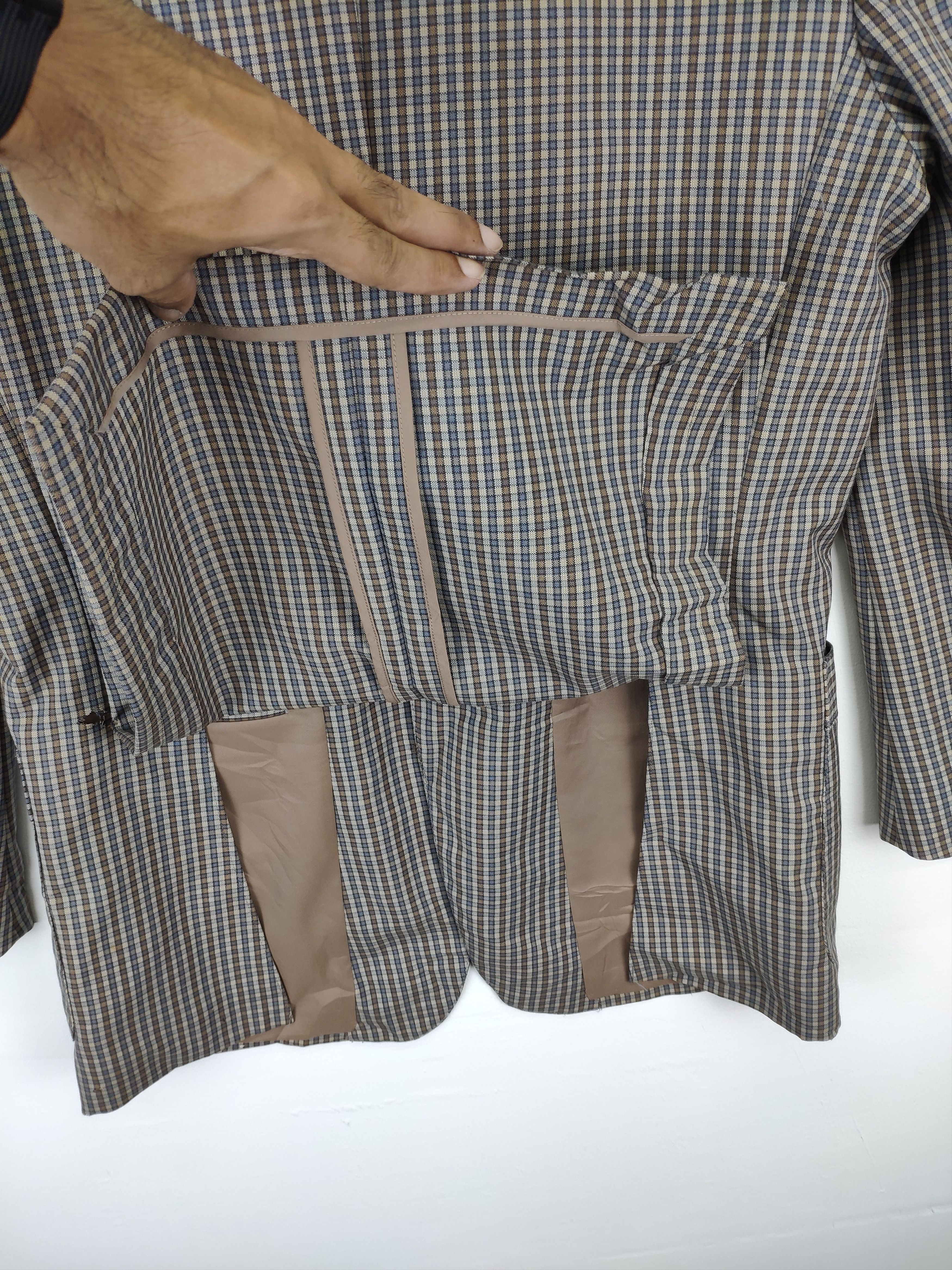 Pierre Cardin × Vintage Vintage 1990s Pierre Cardin Plaid Blazer Size US M / EU 48-50 / 2 - 14 Thumbnail
