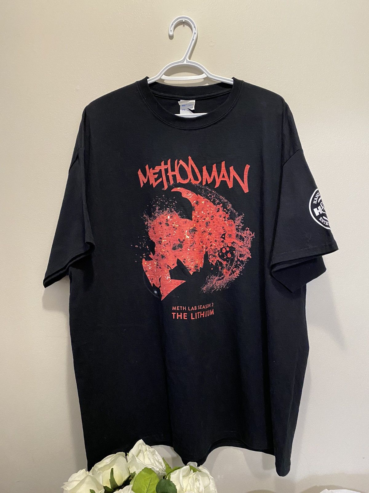 image of Band Tees x Vintage Method Man Meth Lab Season 2 Promo Shirt in Black, Men's (Size 2XL)