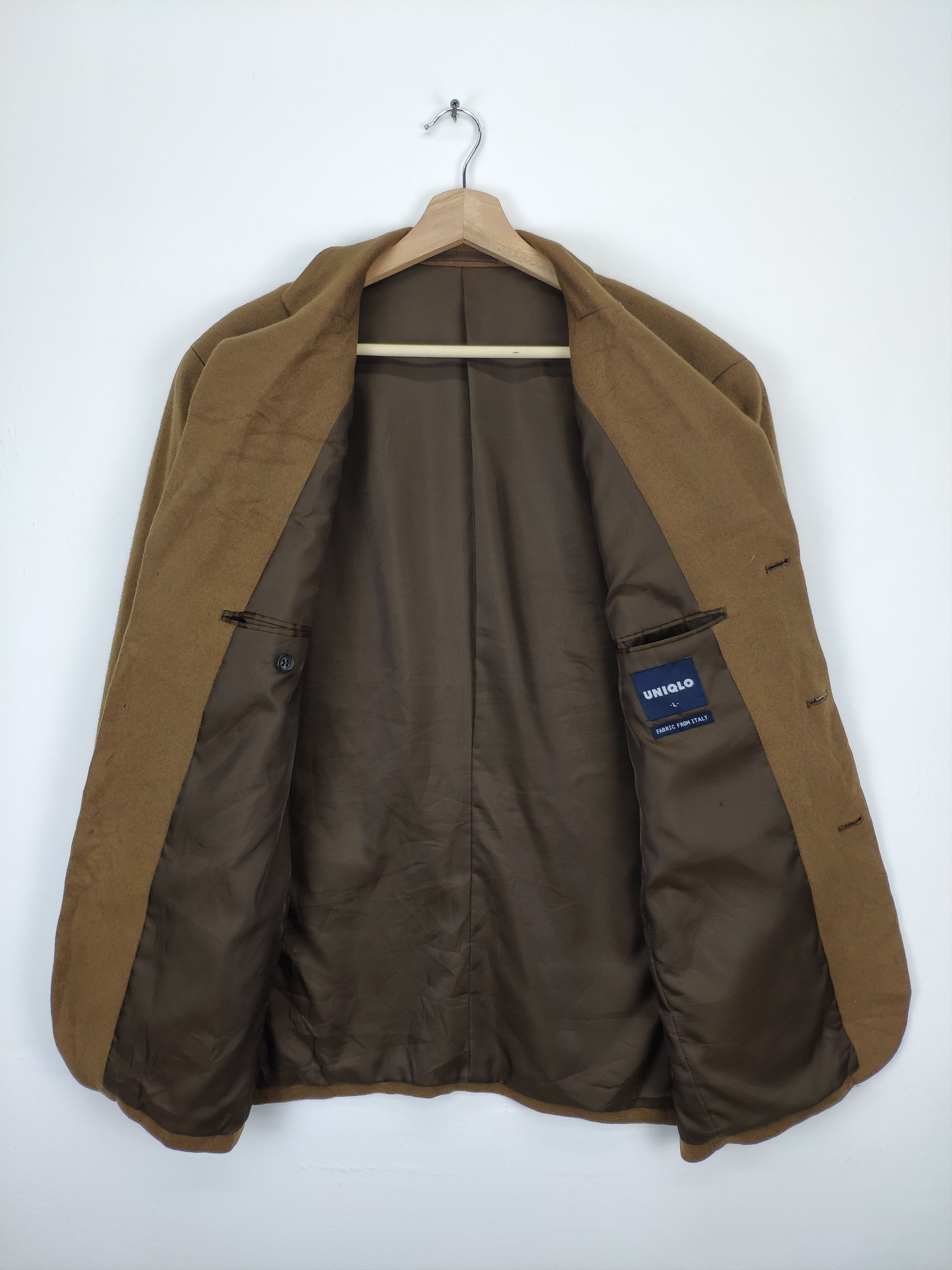Japanese Brand × Uniqlo Japanese Brand Uniqlo Wool Blazer Jacket Italy Fabric Size US M / EU 48-50 / 2 - 2 Thumbnail