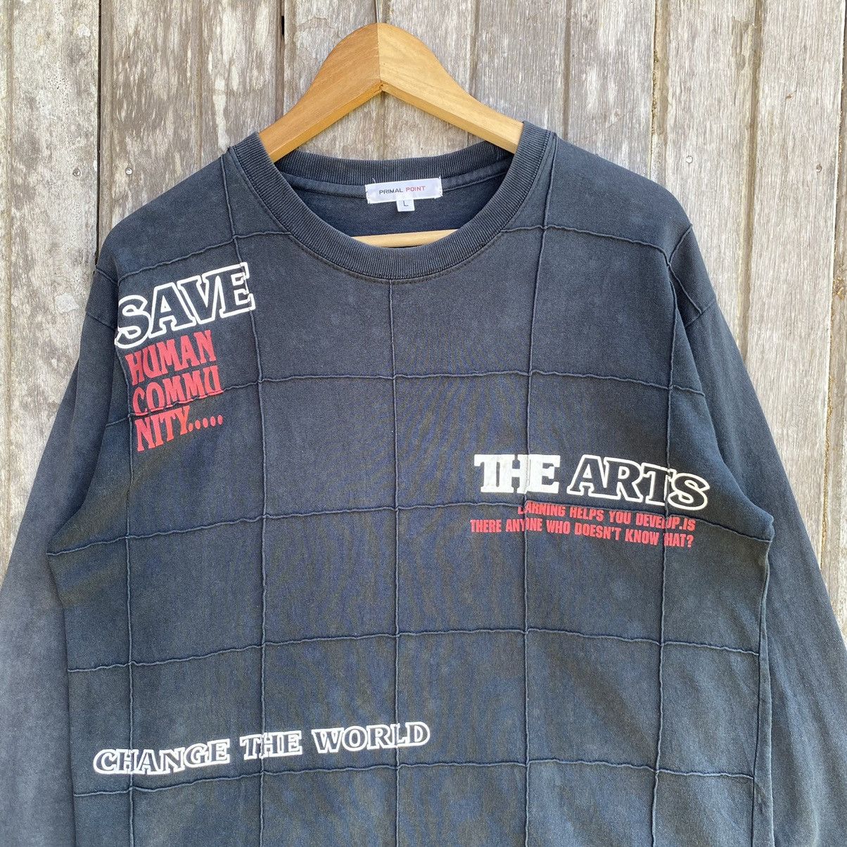 Japanese Brand Thrashed Faded Vintage Y2K Primal Point ERD GRUNGE TEE Size US L / EU 52-54 / 3 - 2 Thumbnail