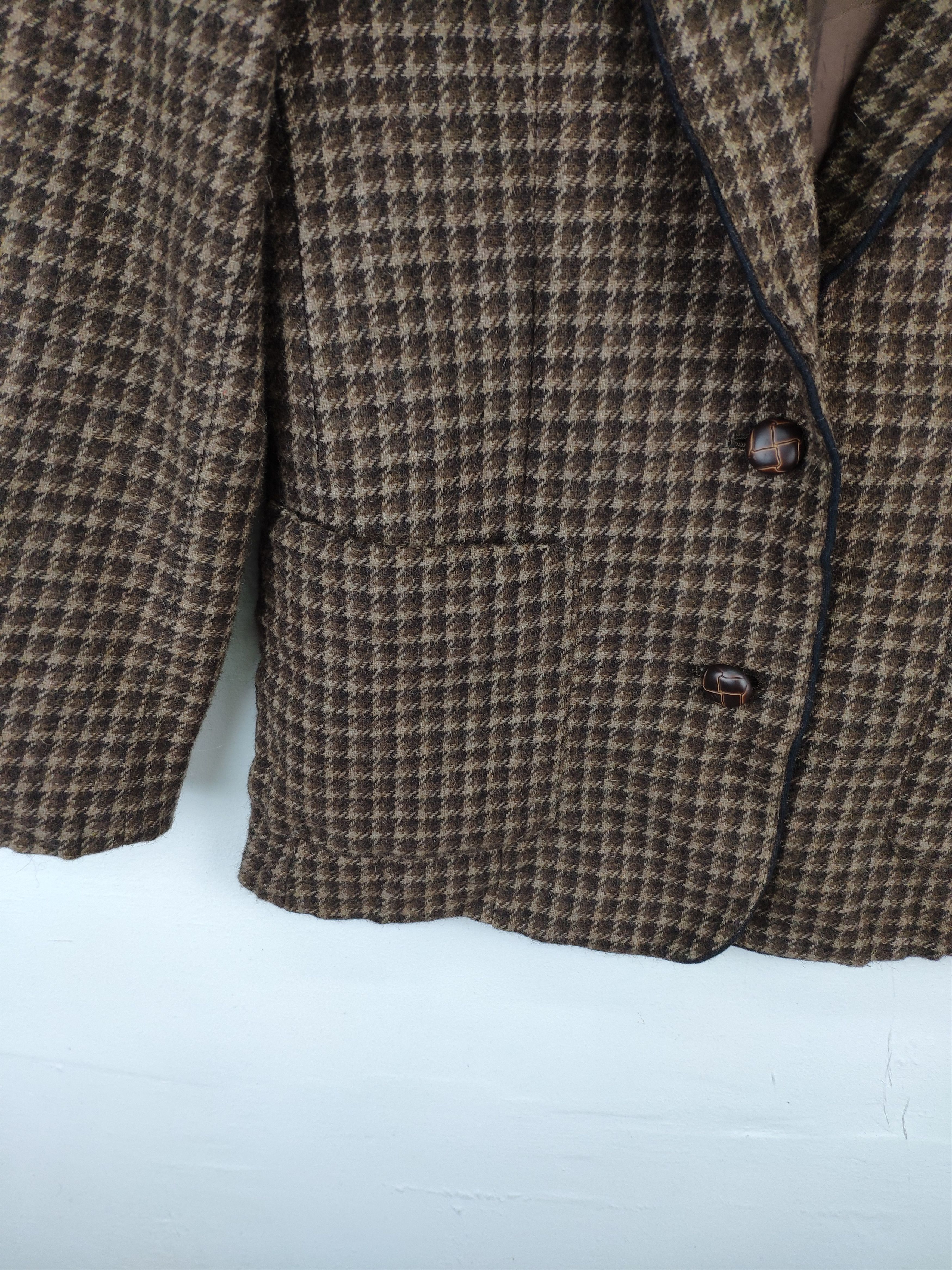 Designer × Japanese Brand Vintage Japanese Wool Plaid Blazer Jacket Unbranded Size S / US 4 / IT 40 - 11 Thumbnail