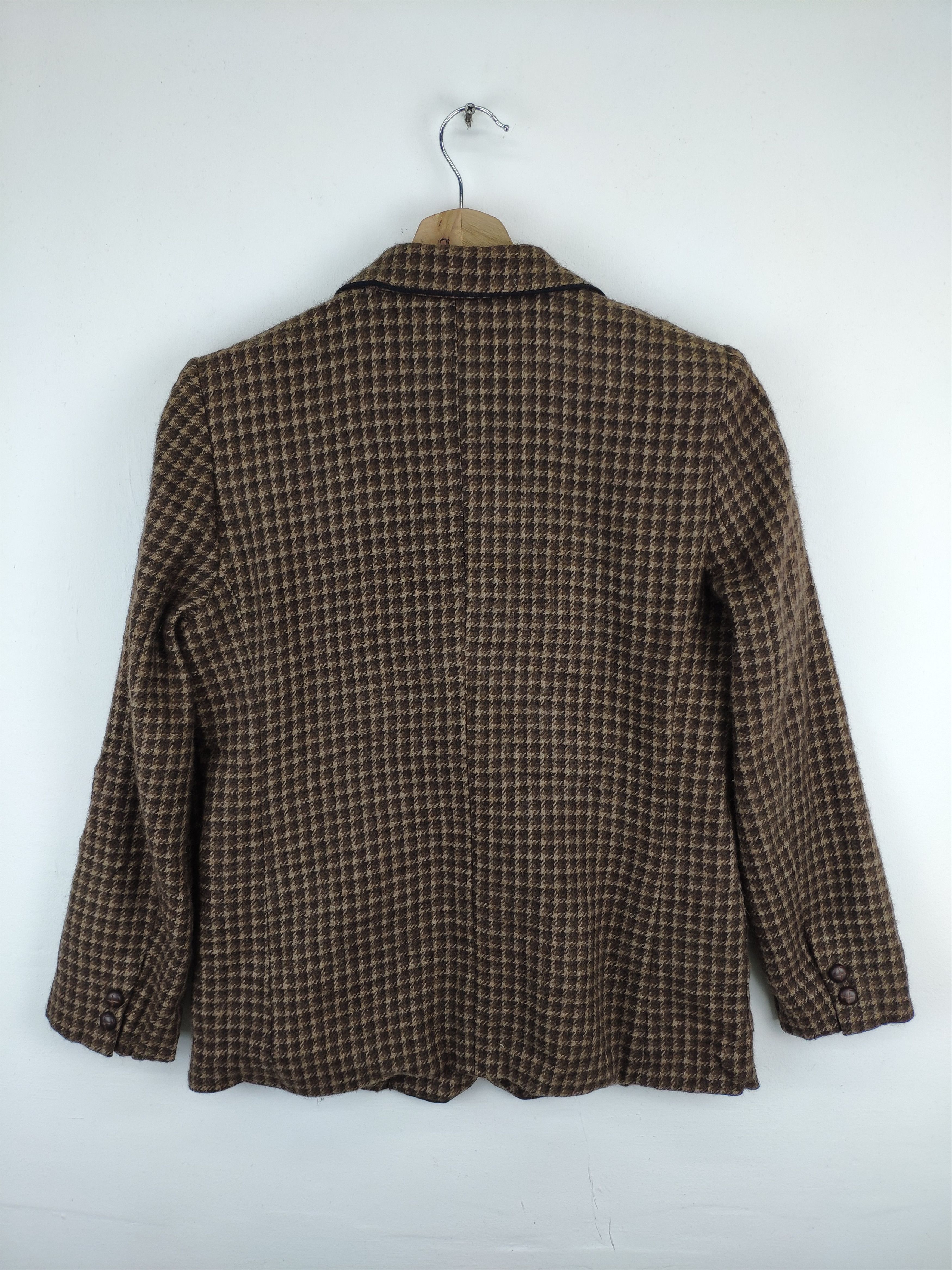 Designer × Japanese Brand Vintage Japanese Wool Plaid Blazer Jacket Unbranded Size S / US 4 / IT 40 - 2 Thumbnail