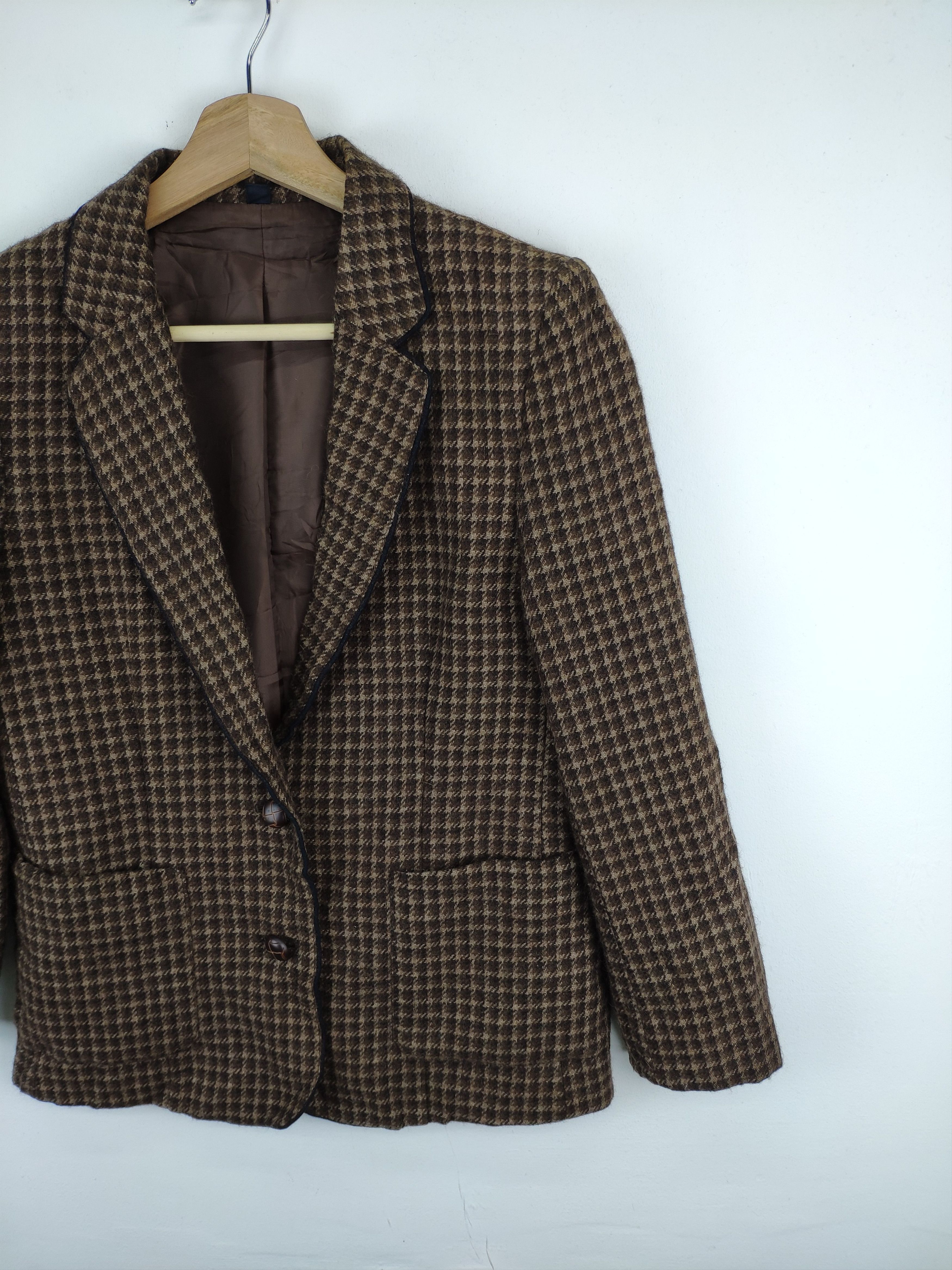 Designer × Japanese Brand Vintage Japanese Wool Plaid Blazer Jacket Unbranded Size S / US 4 / IT 40 - 6 Thumbnail