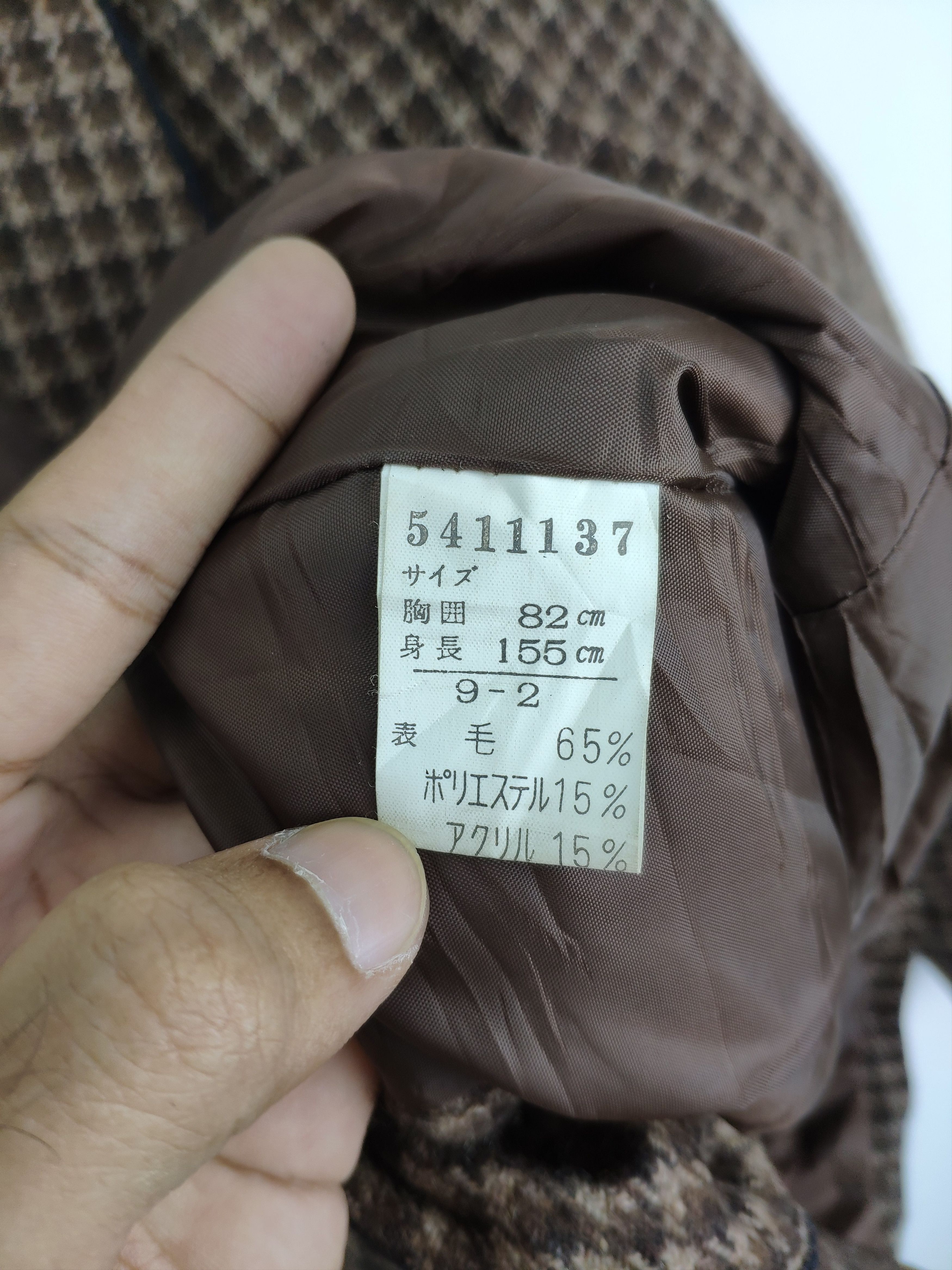 Designer × Japanese Brand Vintage Japanese Wool Plaid Blazer Jacket Unbranded Size S / US 4 / IT 40 - 3 Thumbnail