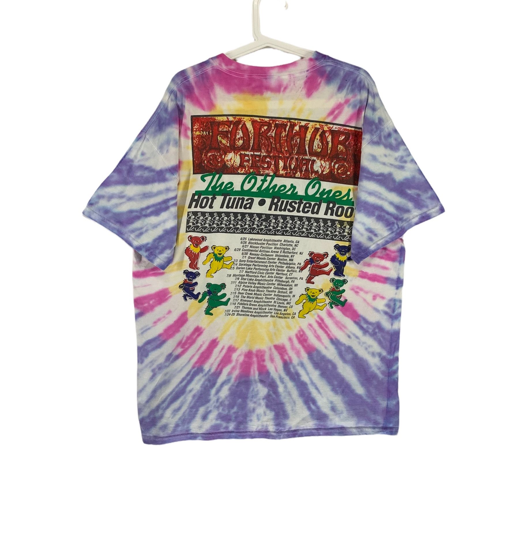 Band Tees × Vintage Furthur Festival Grateful Dead Tie Die vtg 90s tshirt Size US XL / EU 56 / 4 - 2 Thumbnail