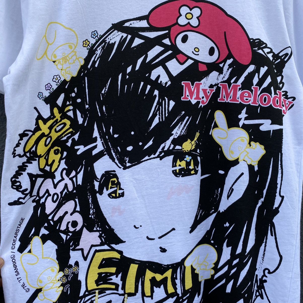 Anime My Melody Sanrio Character Anime ERD GRUNGE VINTAGE TEE Size US L / EU 52-54 / 3 - 2 Thumbnail