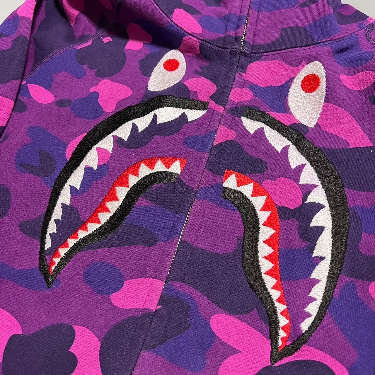 Bape Color Camo Shark Full Zip Hoodie Size US XL / EU 56 / 4 - 2 Thumbnail