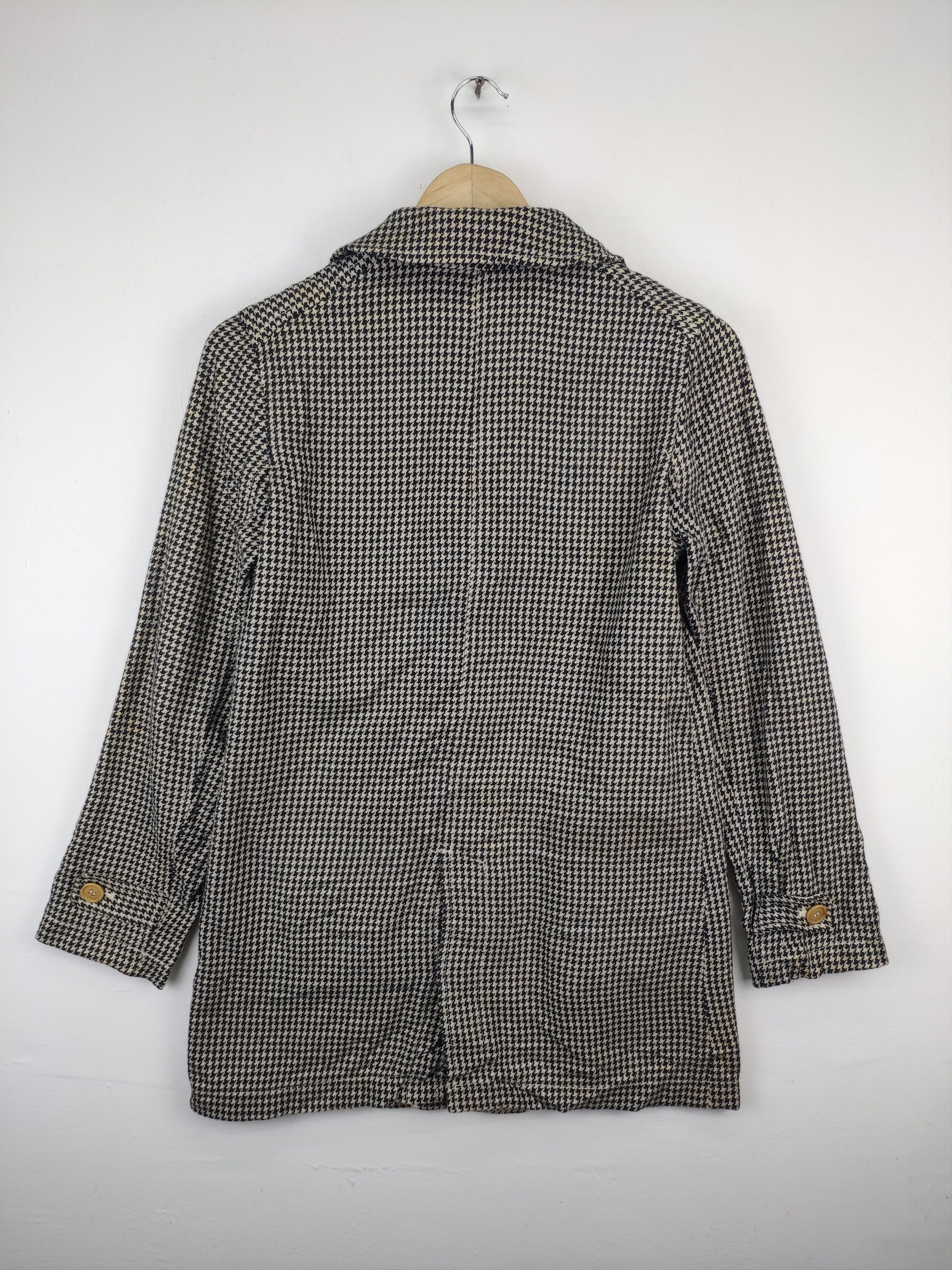 Designer Vintage Houndstooth Jacket Maison de Plage Size S / US 4 / IT 40 - 2 Thumbnail