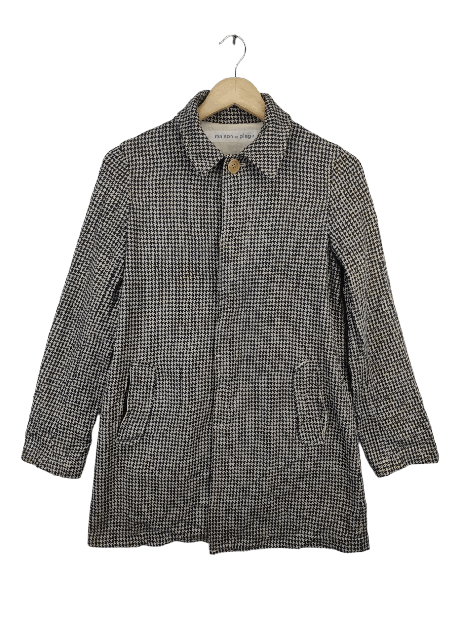 Designer Vintage Houndstooth Jacket Maison de Plage Size S / US 4 / IT 40 - 1 Thumbnail