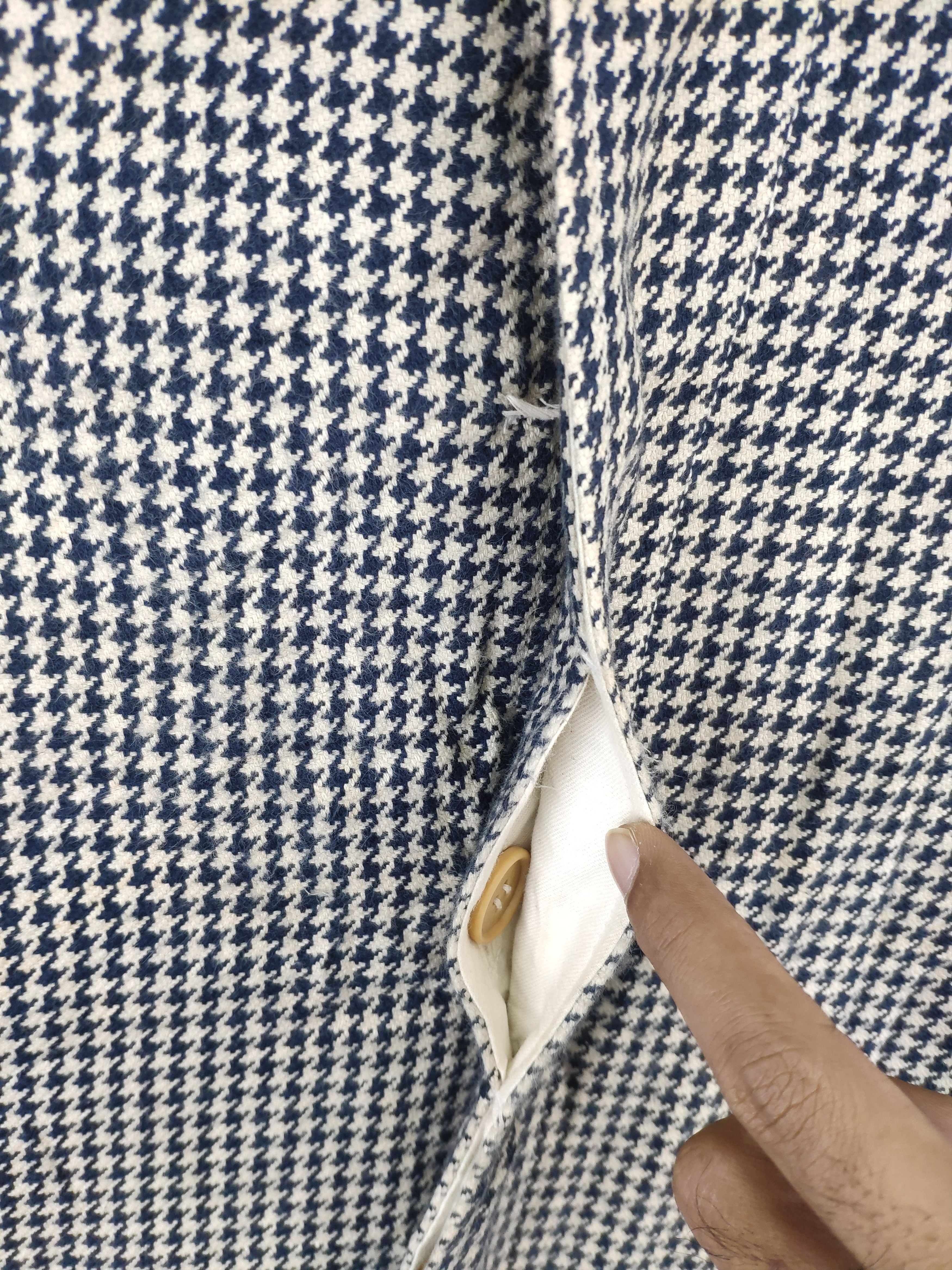Designer Vintage Houndstooth Jacket Maison de Plage Size S / US 4 / IT 40 - 9 Thumbnail