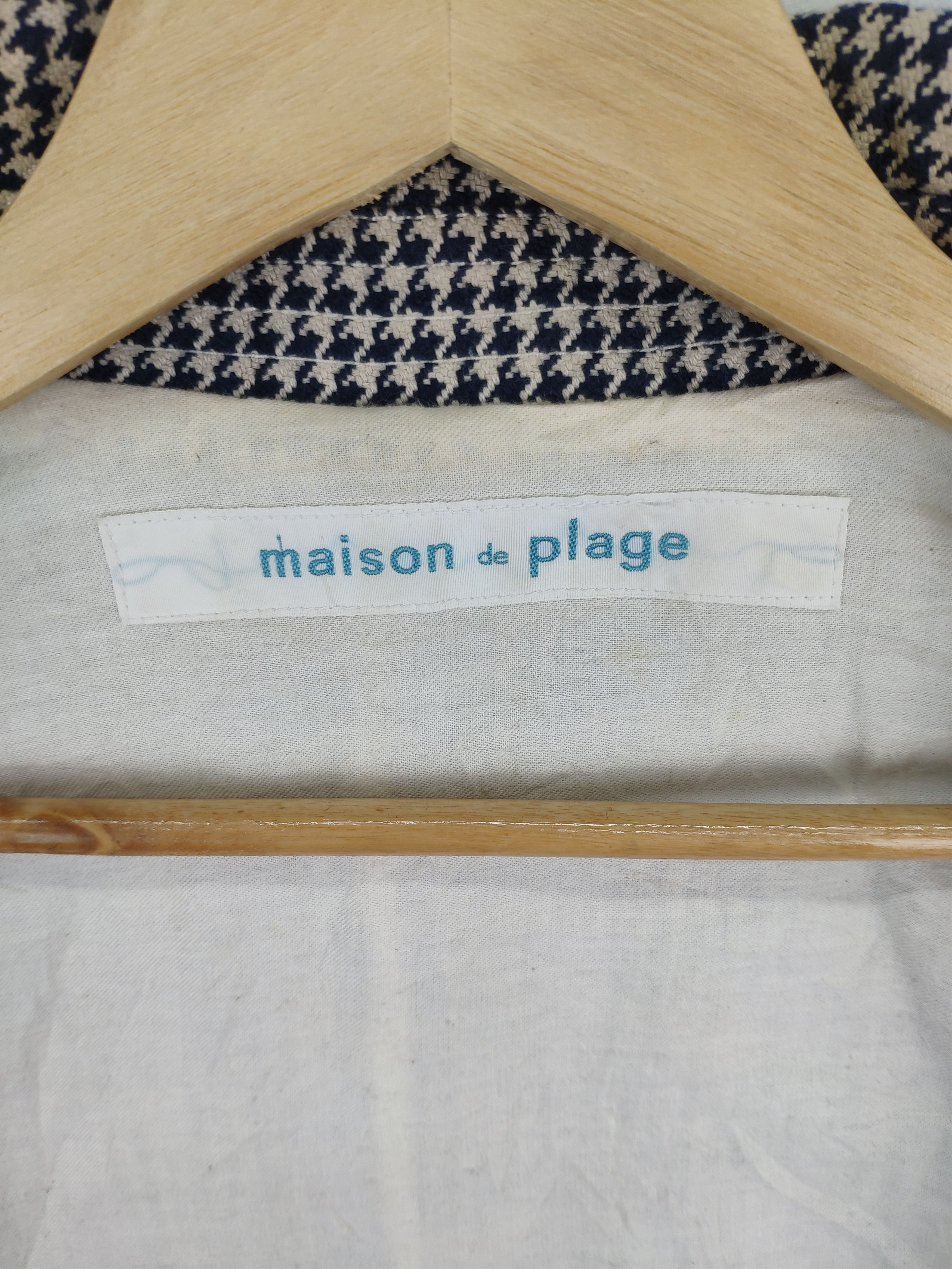 Designer Vintage Houndstooth Jacket Maison de Plage Size S / US 4 / IT 40 - 3 Thumbnail