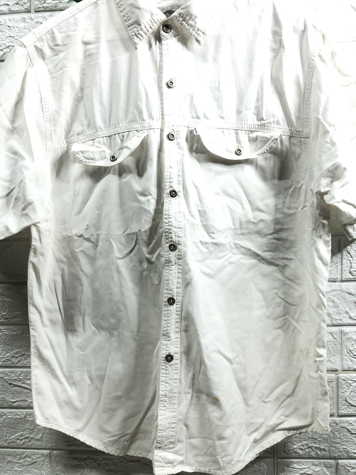 Levi's × Levi's Vintage Clothing × Vintage VINTAGE LEVI’S WHITE TAB SHIRT Size US XL / EU 56 / 4 - 2 Thumbnail