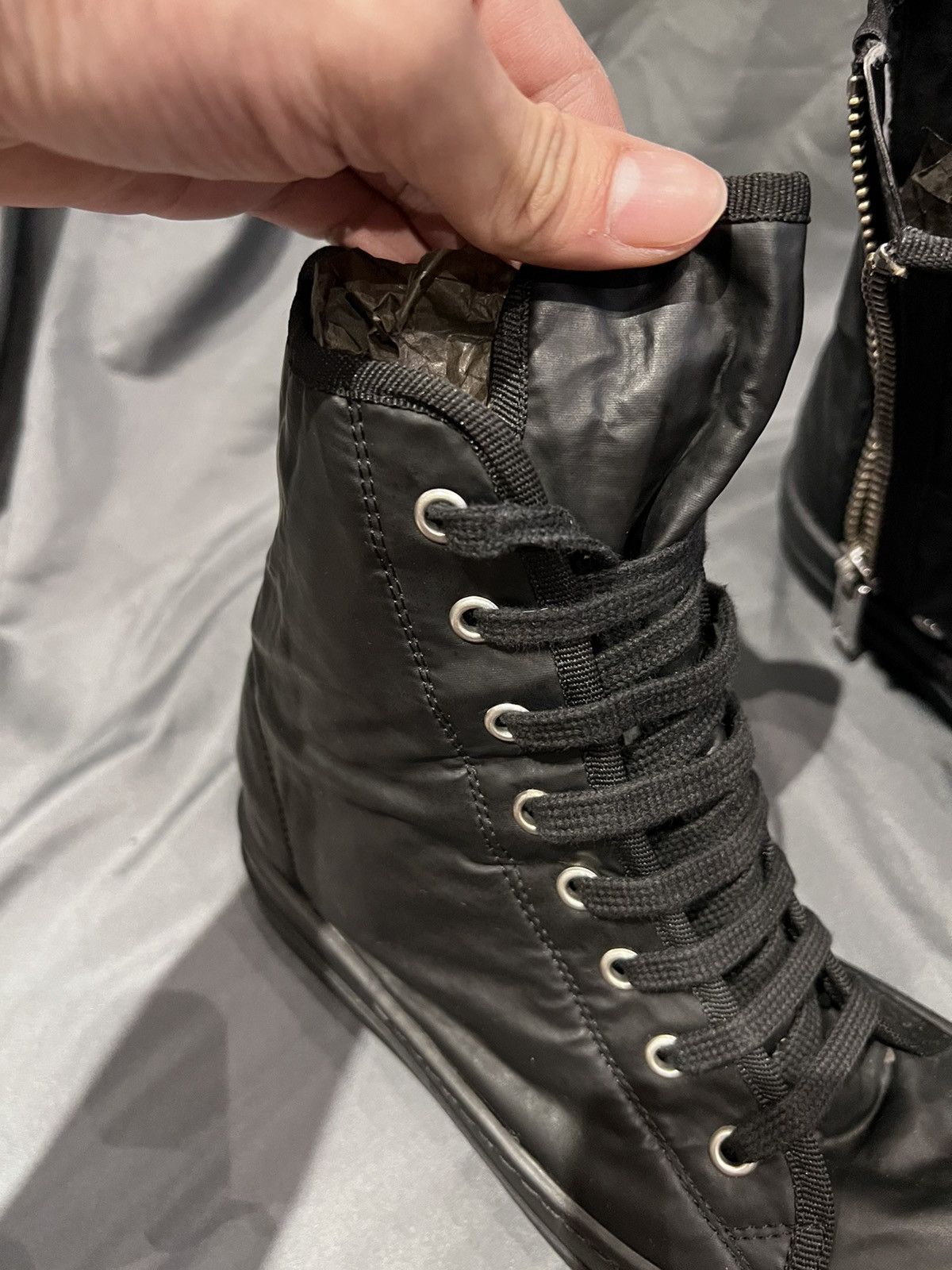 Rick Owens × Rick Owens Drkshdw Rick owens drkshdw ramones hi-top waxed size36 Size US 6 / IT 36 - 7 Thumbnail