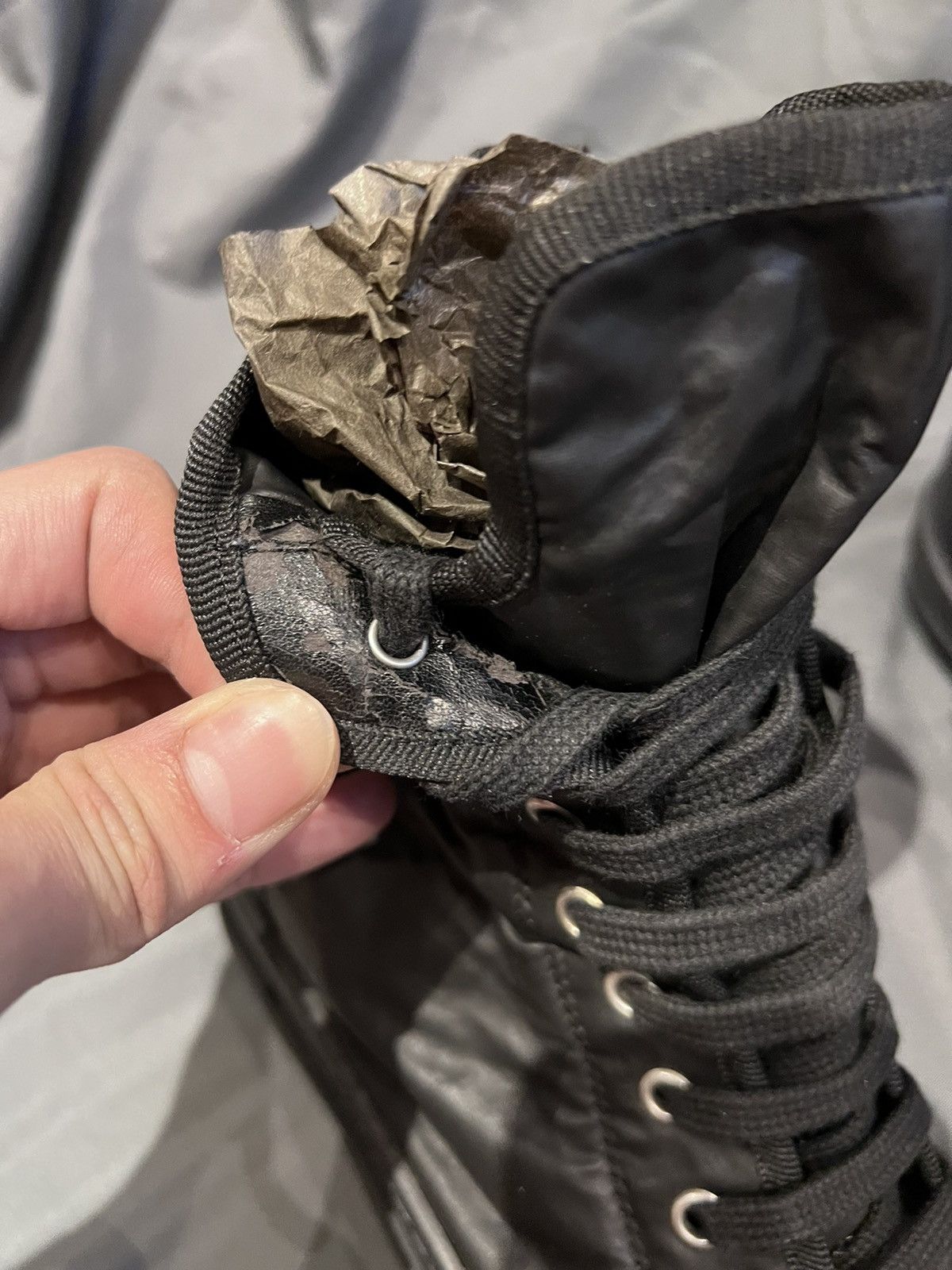 Rick Owens × Rick Owens Drkshdw Rick owens drkshdw ramones hi-top waxed size36 Size US 6 / IT 36 - 8 Thumbnail