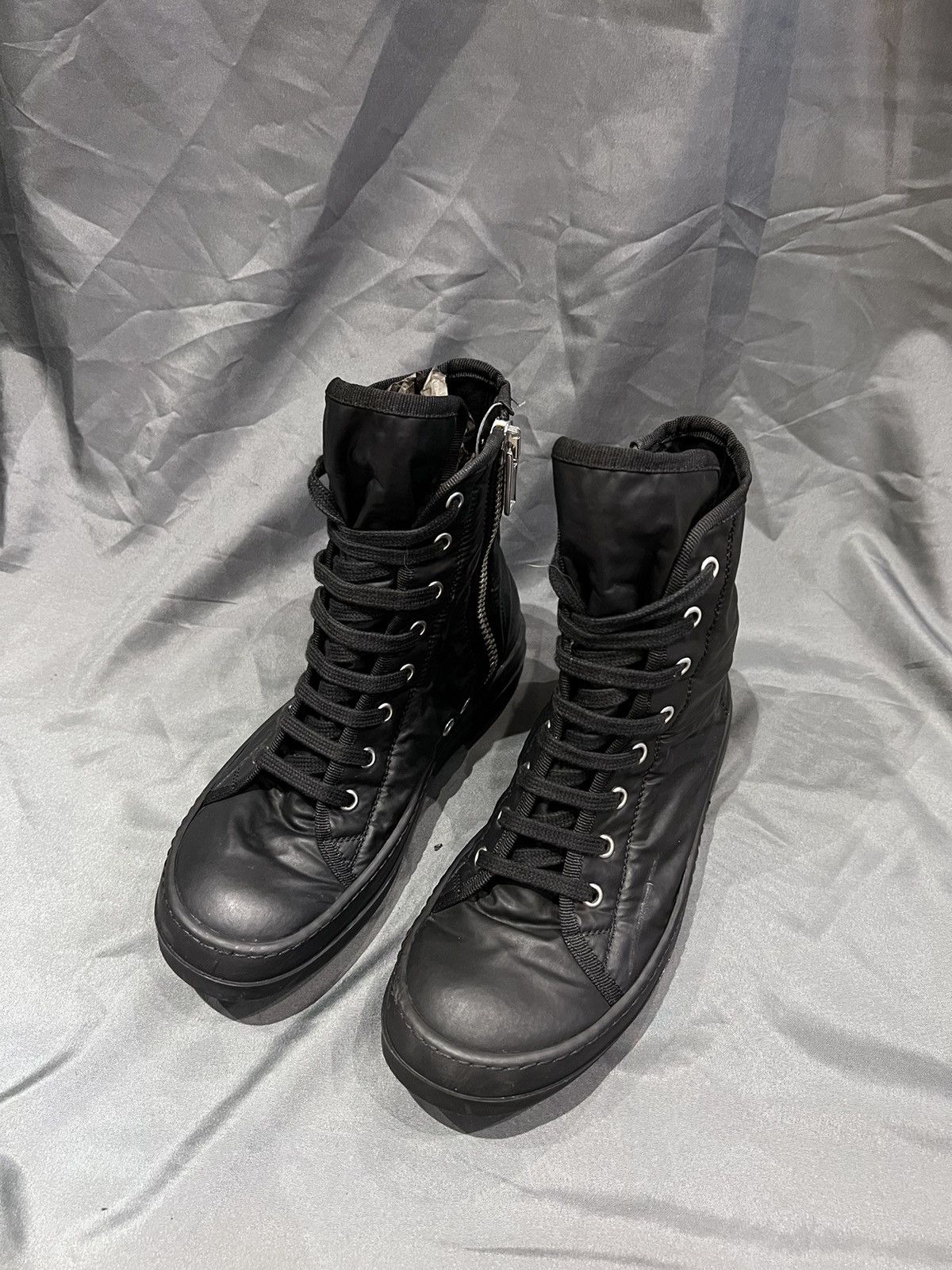 Rick Owens × Rick Owens Drkshdw Rick owens drkshdw ramones hi-top waxed size36 Size US 6 / IT 36 - 1 Thumbnail
