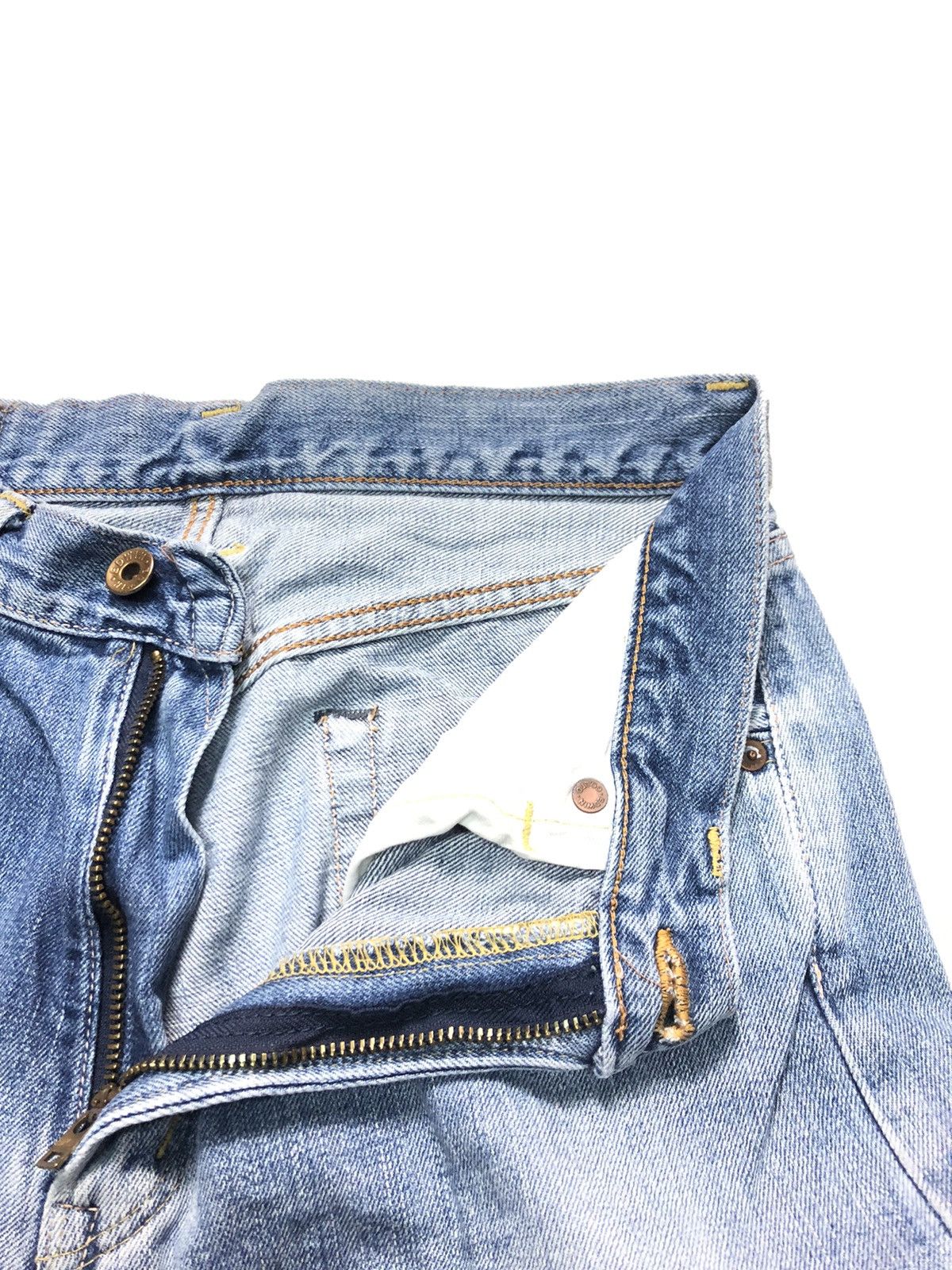 Edwin × Salvage × Vintage VINTAGE EDWIN 505x SELVEDGE BLUE WASH DENIM Size US 29 - 6 Thumbnail