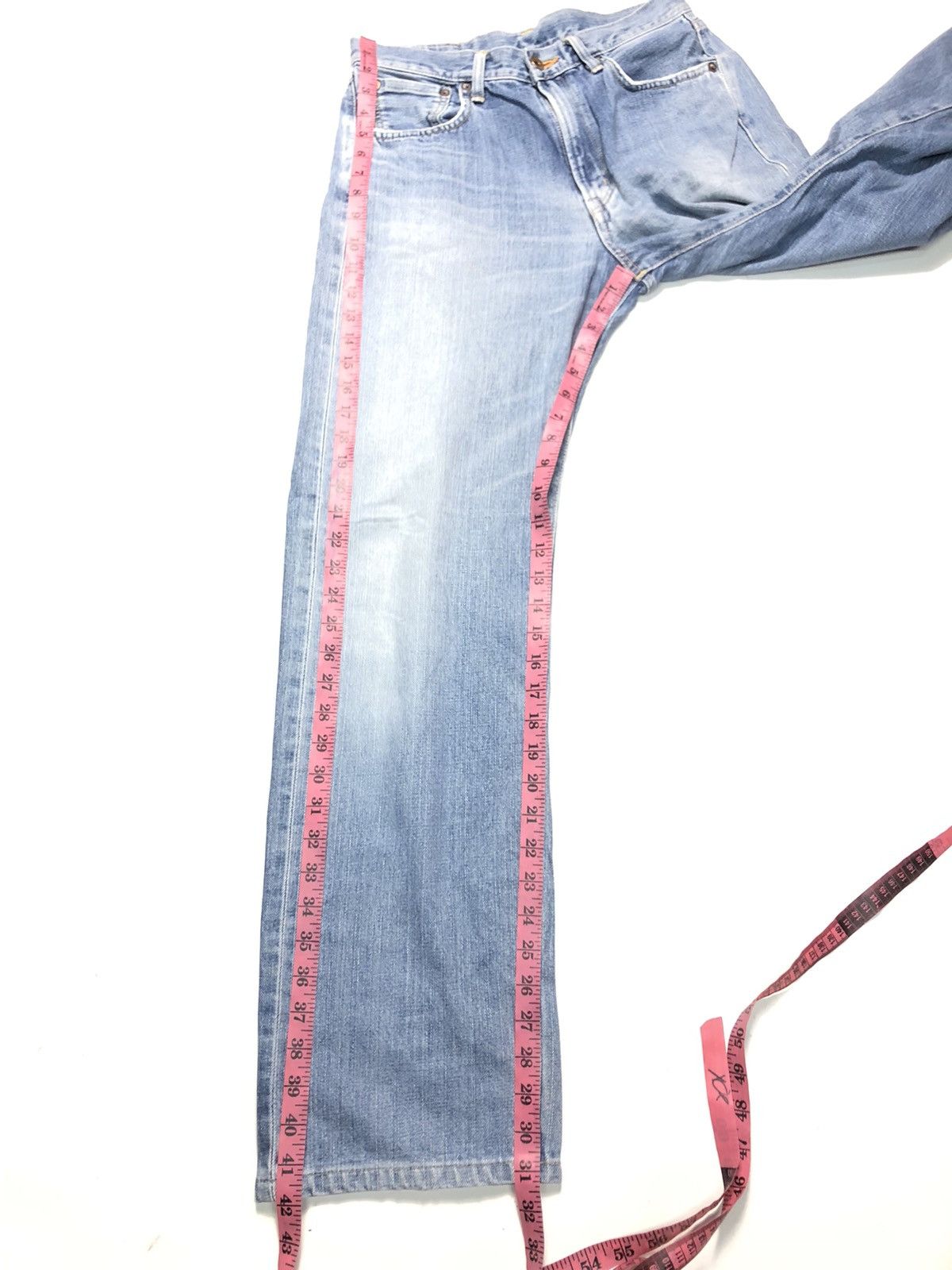 Edwin × Salvage × Vintage VINTAGE EDWIN 505x SELVEDGE BLUE WASH DENIM Size US 29 - 16 Thumbnail
