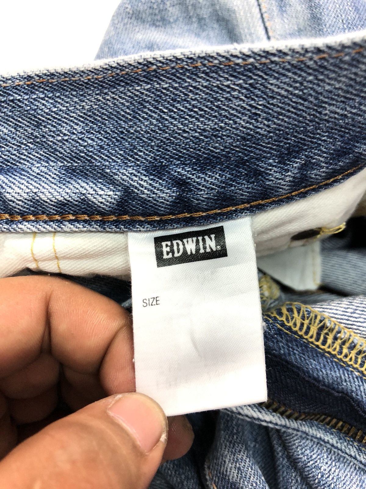 Edwin × Salvage × Vintage VINTAGE EDWIN 505x SELVEDGE BLUE WASH DENIM Size US 29 - 7 Thumbnail