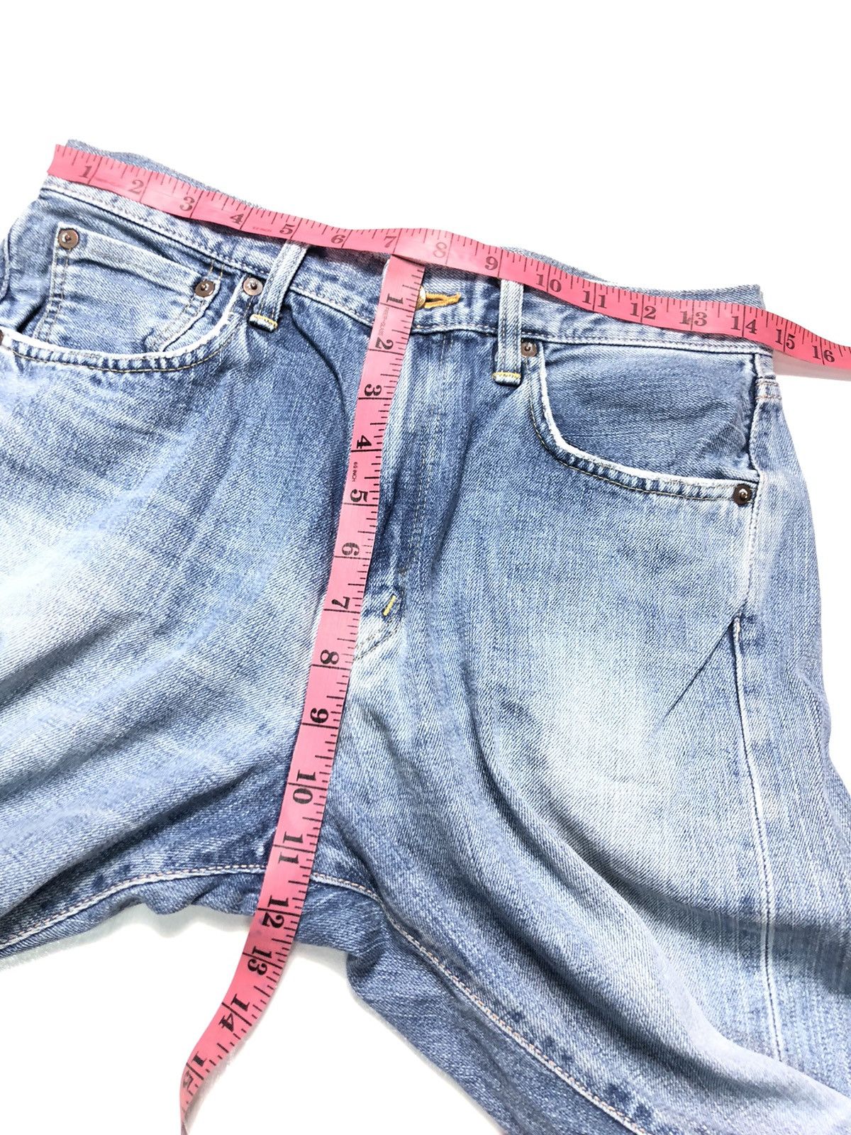 Edwin × Salvage × Vintage VINTAGE EDWIN 505x SELVEDGE BLUE WASH DENIM Size US 29 - 15 Thumbnail