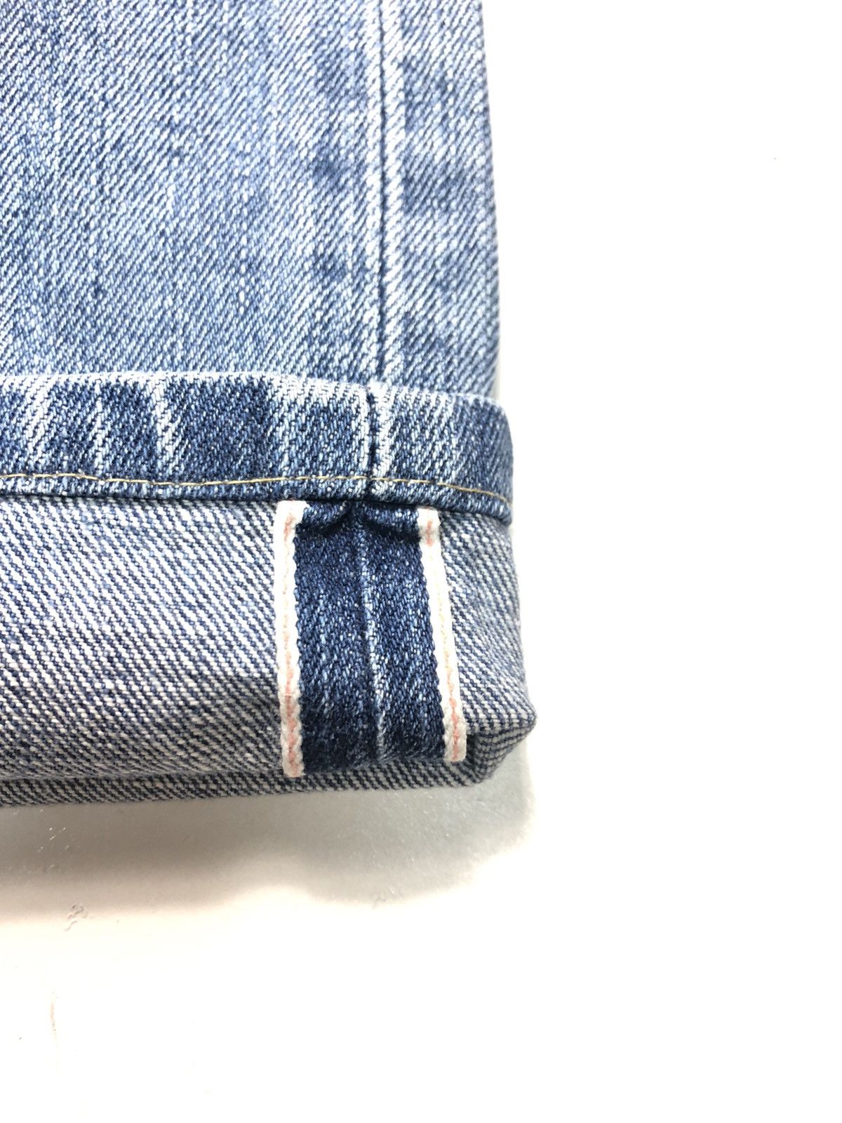 Edwin × Salvage × Vintage VINTAGE EDWIN 505x SELVEDGE BLUE WASH DENIM Size US 29 - 3 Thumbnail