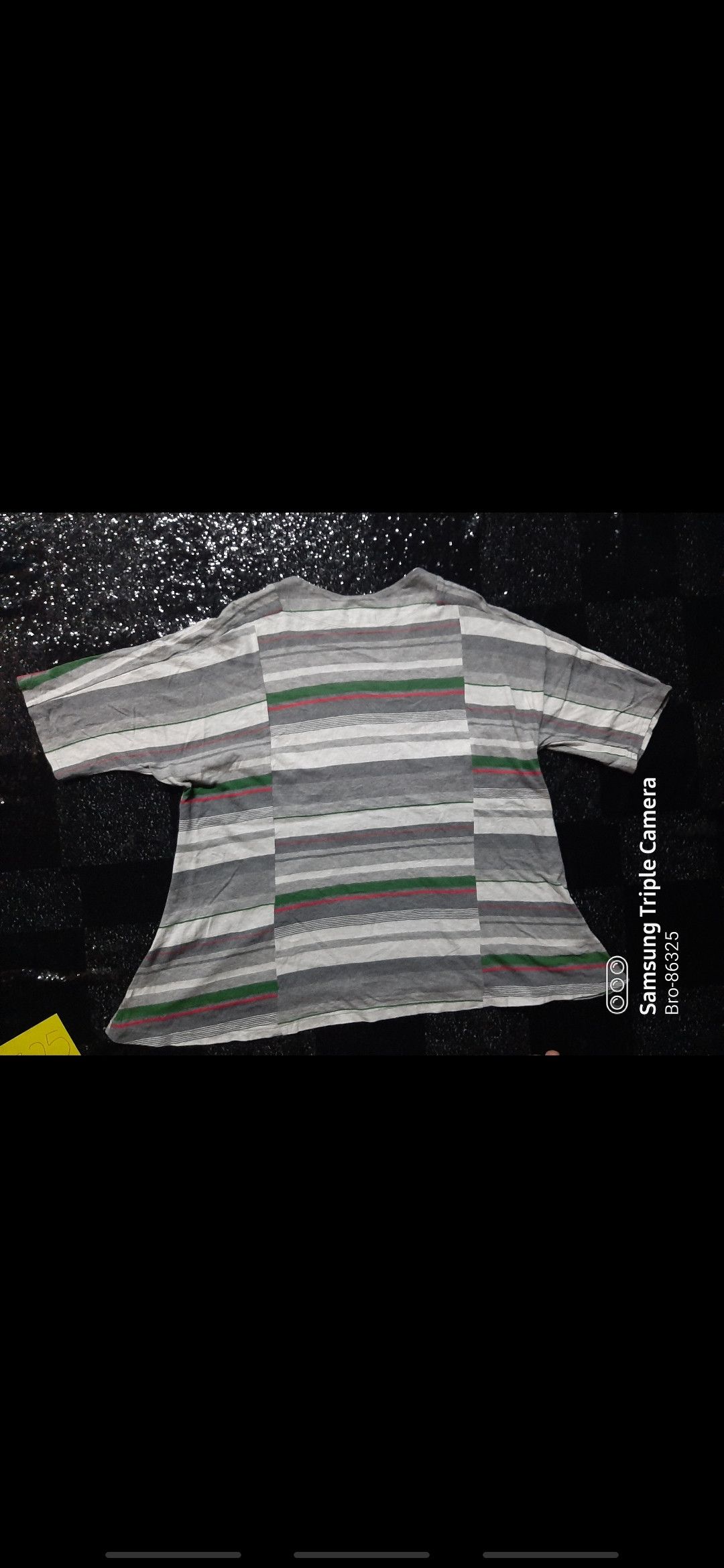 Designer × Issey Miyake × Tsumori Chisato ISSEY MIYAKE PLANTATION PATCH WORK STRIPE V NECK Size US M / EU 48-50 / 2 - 4 Thumbnail