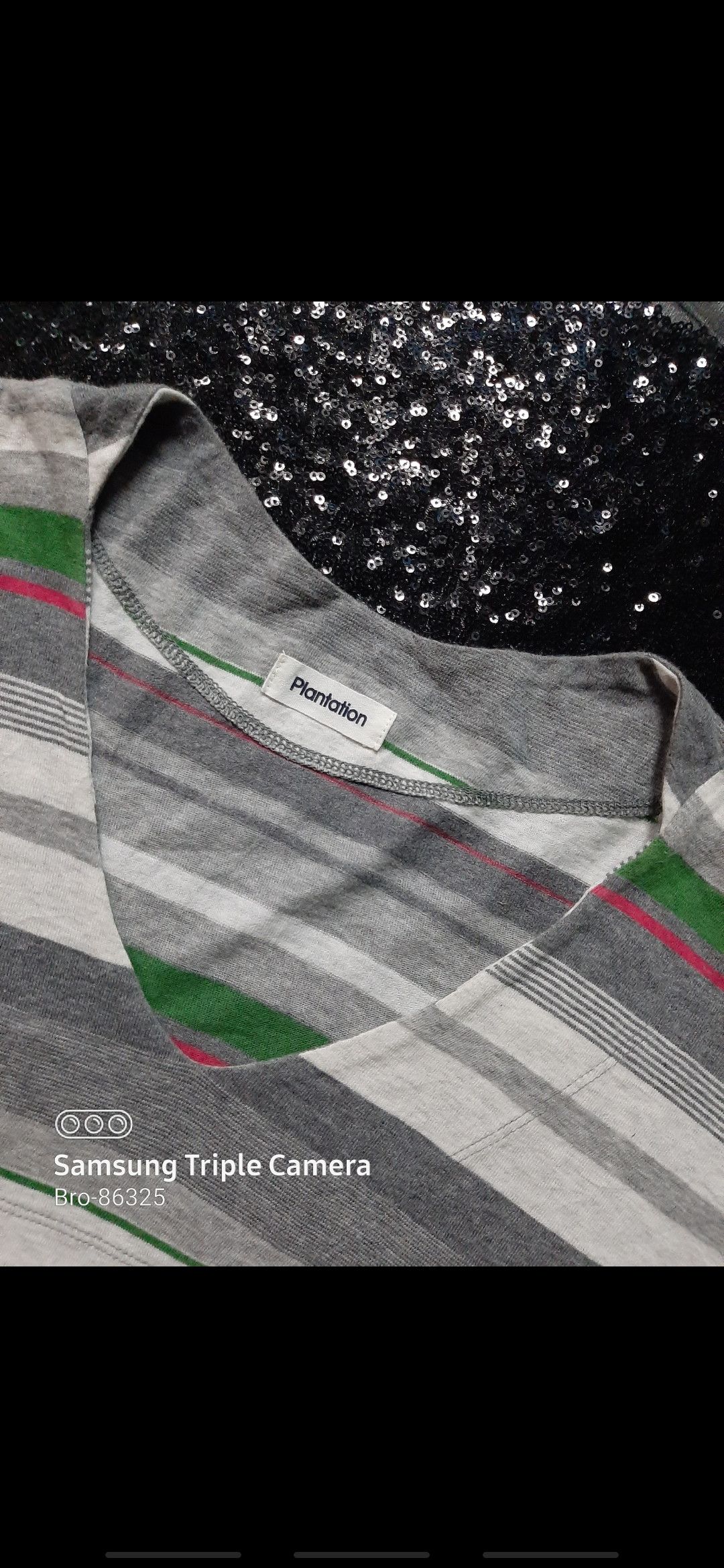 Designer × Issey Miyake × Tsumori Chisato ISSEY MIYAKE PLANTATION PATCH WORK STRIPE V NECK Size US M / EU 48-50 / 2 - 2 Thumbnail