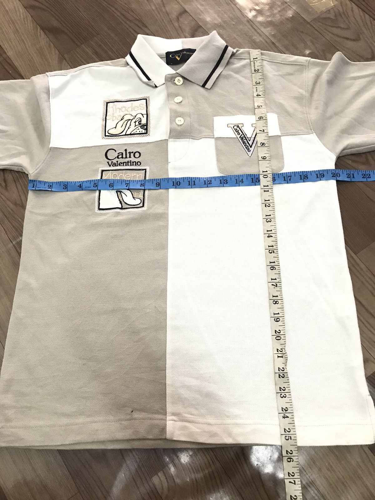 Designer × Valentino × Vintage CALRO VALENTINO SINGLE POCKET EMBROIDERY LOGO POLO SHIRT Size US M / EU 48-50 / 2 - 9 Thumbnail