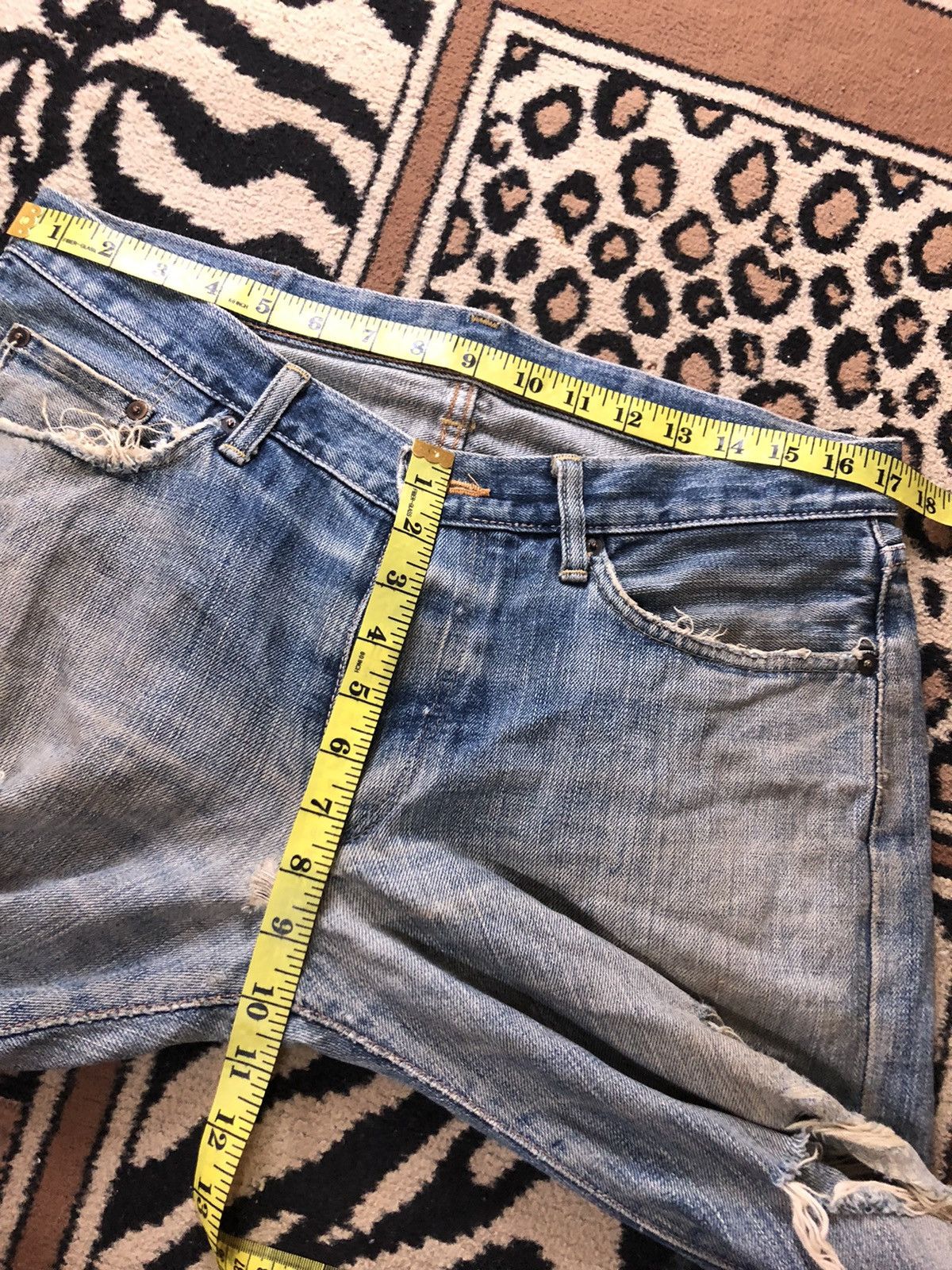 Edwin × Vintage VINTAGE SELVEDGE EDWIN 505 LOWRIZE GRUNGE DISTRESSED DENIM Size US 34 / EU 50 - 15 Thumbnail