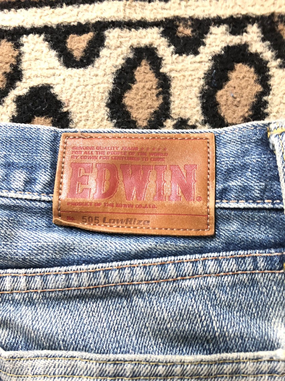 Edwin × Vintage VINTAGE SELVEDGE EDWIN 505 LOWRIZE GRUNGE DISTRESSED DENIM Size US 34 / EU 50 - 12 Thumbnail