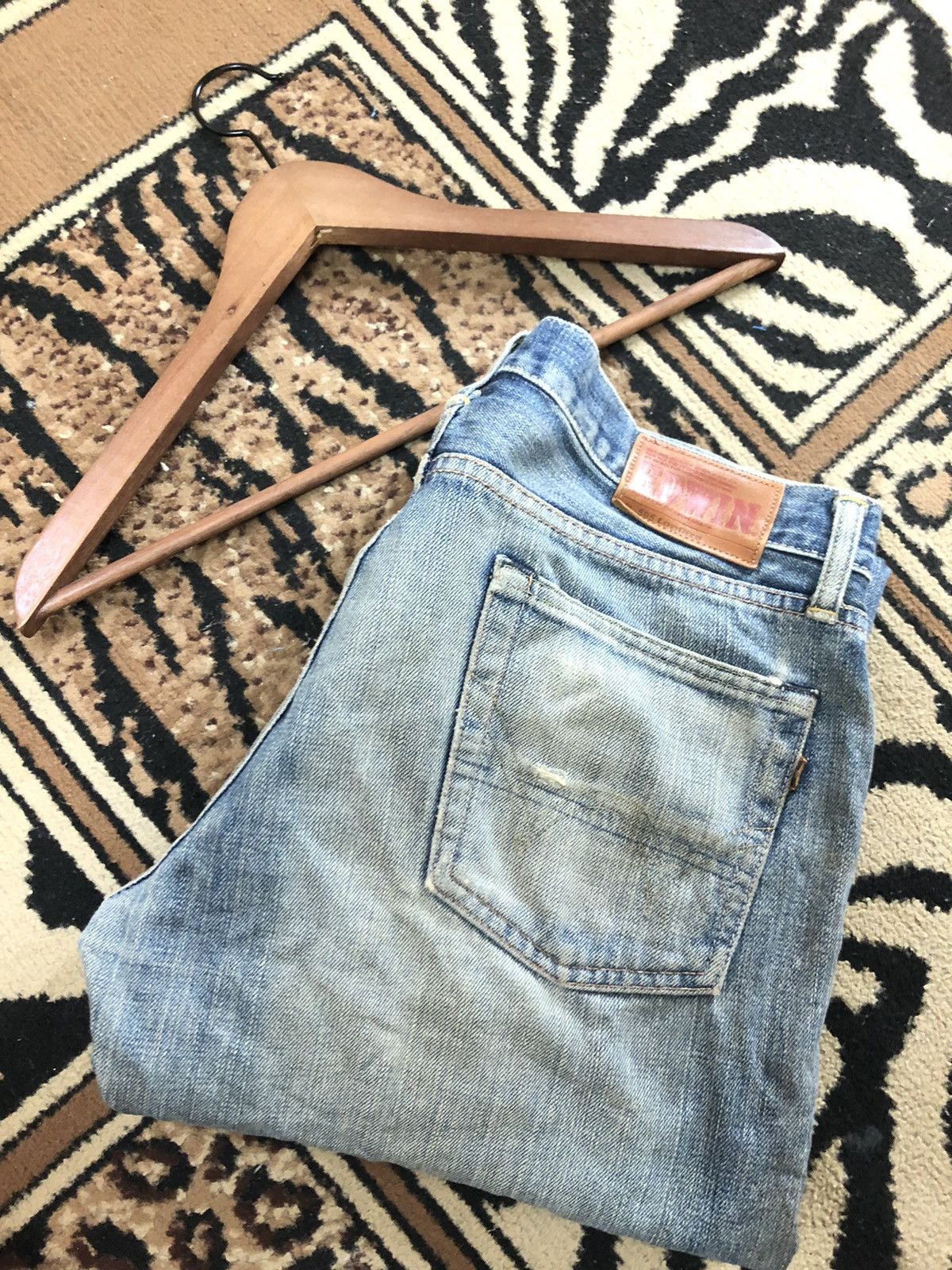 Edwin × Vintage VINTAGE SELVEDGE EDWIN 505 LOWRIZE GRUNGE DISTRESSED DENIM Size US 34 / EU 50 - 18 Thumbnail