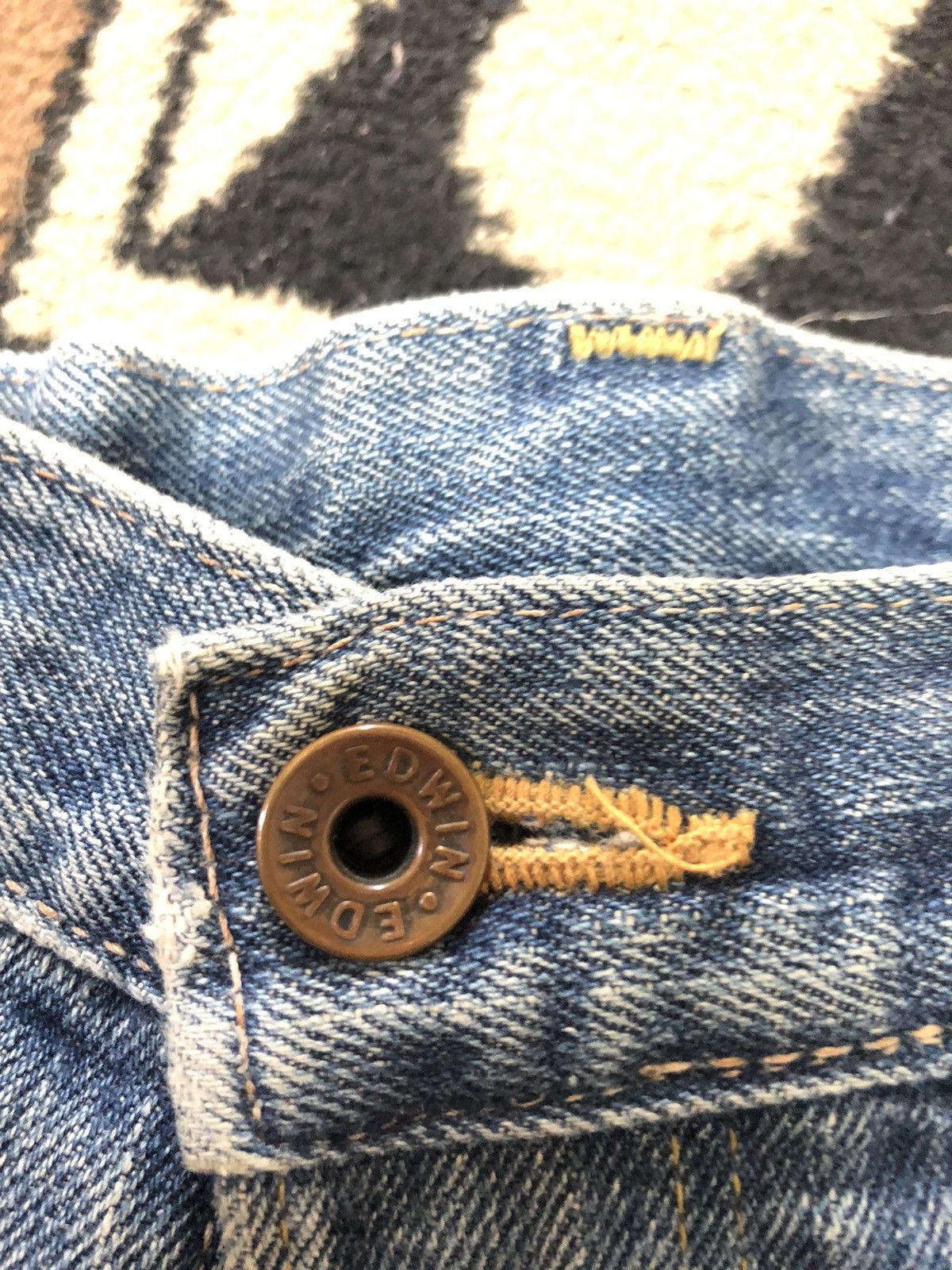 Edwin × Vintage VINTAGE SELVEDGE EDWIN 505 LOWRIZE GRUNGE DISTRESSED DENIM Size US 34 / EU 50 - 5 Thumbnail