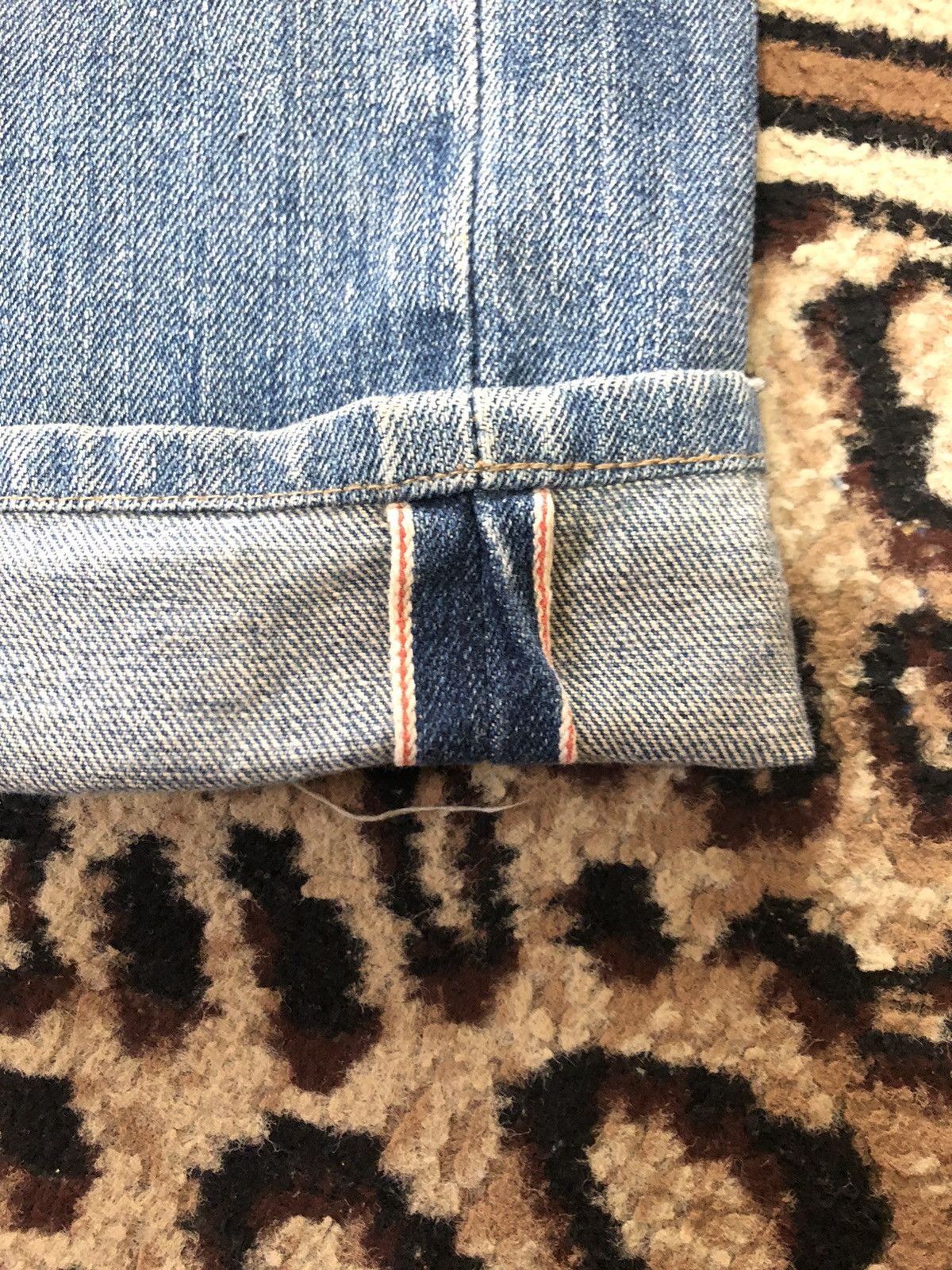 Edwin × Vintage VINTAGE SELVEDGE EDWIN 505 LOWRIZE GRUNGE DISTRESSED DENIM Size US 34 / EU 50 - 3 Thumbnail