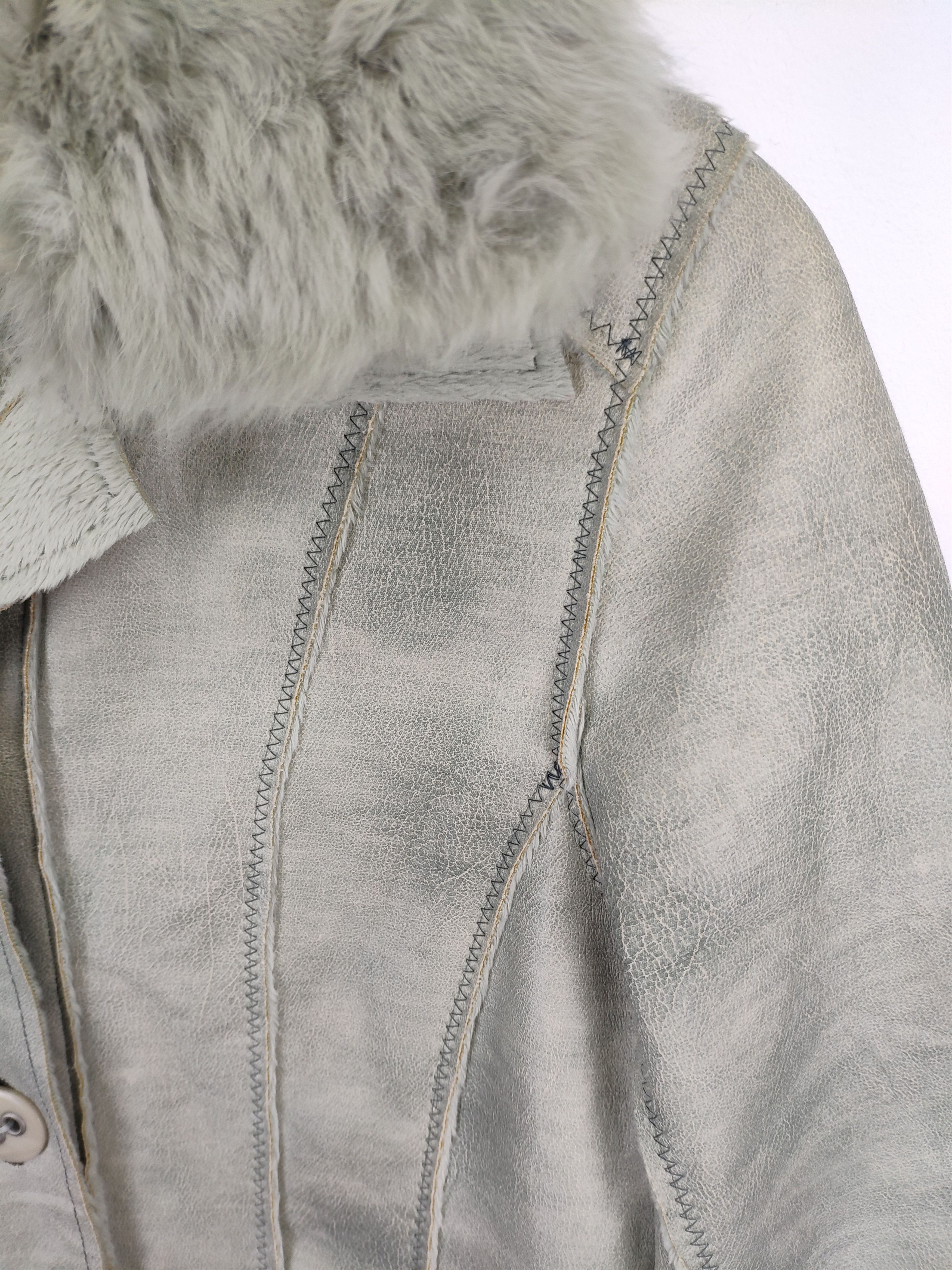 Japanese Brand × Vintage Steal 💥 Vintage Coat Jacket Moleskine Faux Fur Neck Size US S / EU 44-46 / 1 - 4 Thumbnail