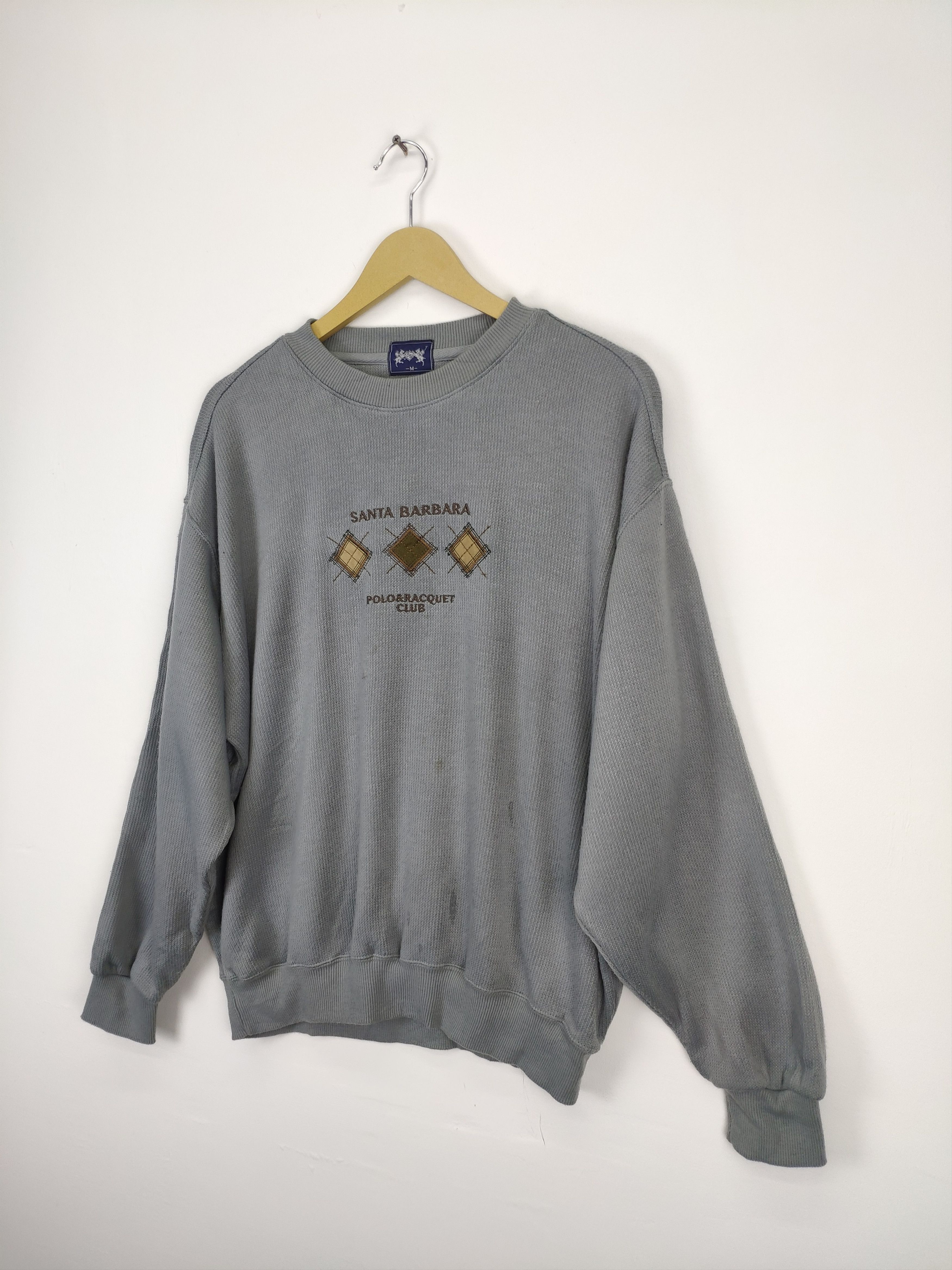 Aran Isles Knitwear × Vintage Vintage Knit Sweater Crewneck by Santa Barbara Size US M / EU 48-50 / 2 - 2 Thumbnail