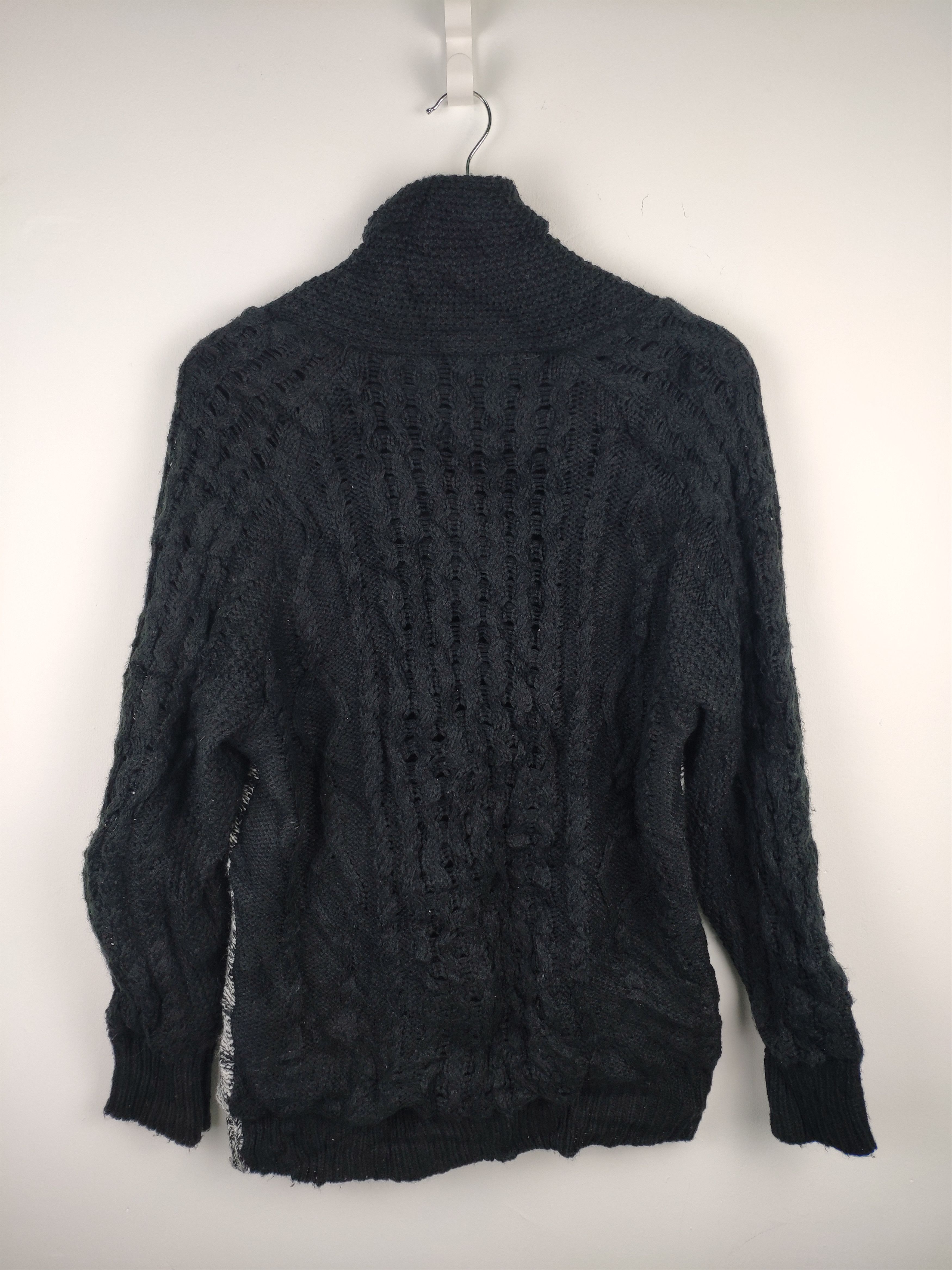 Aran Isles Knitwear × Japanese Brand Vintage Wool Knit Cardigan Jacket Azul by Moussy Size US S / EU 44-46 / 1 - 7 Thumbnail