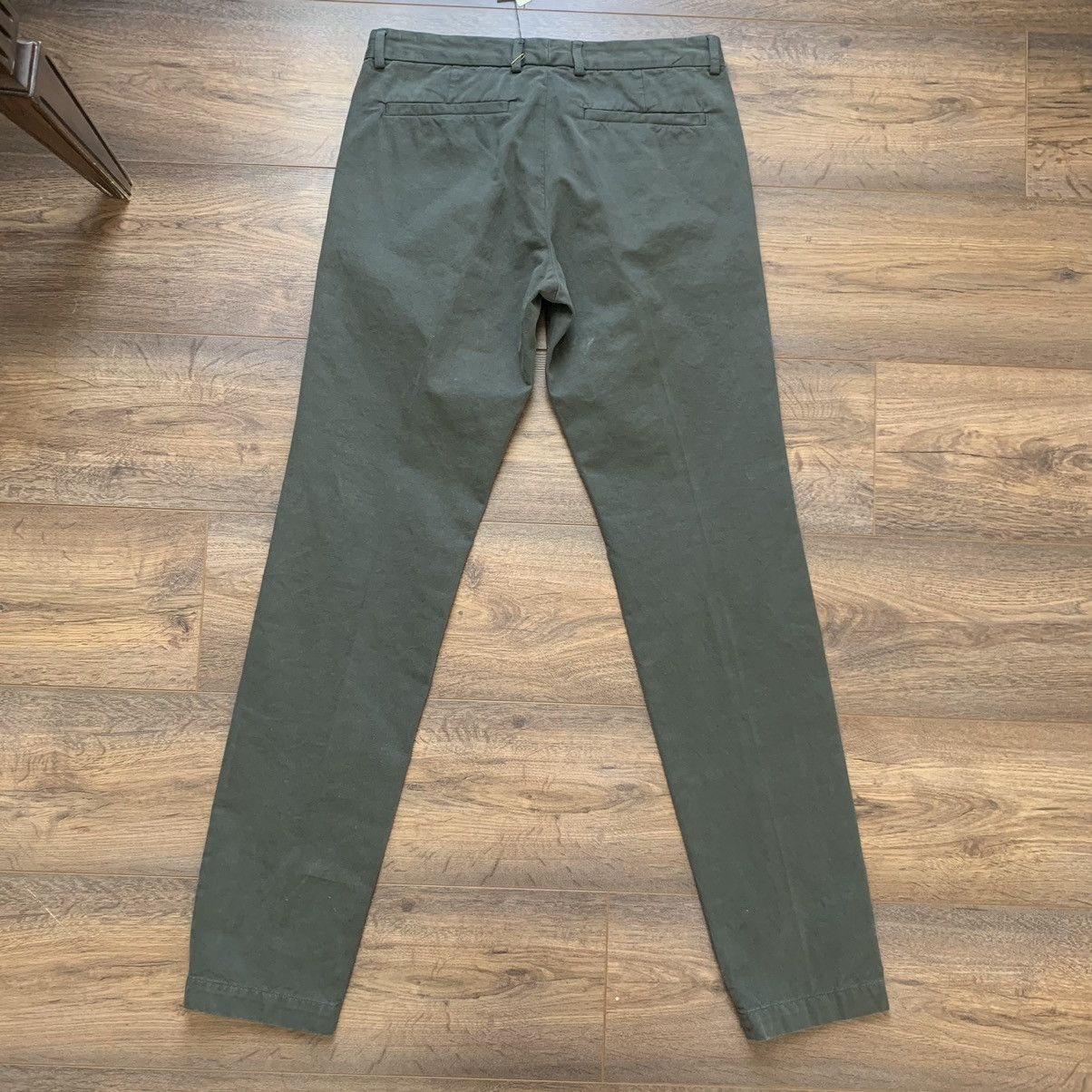 Dries Van Noten Olive Slim Trousers Size US 31 - 4 Thumbnail