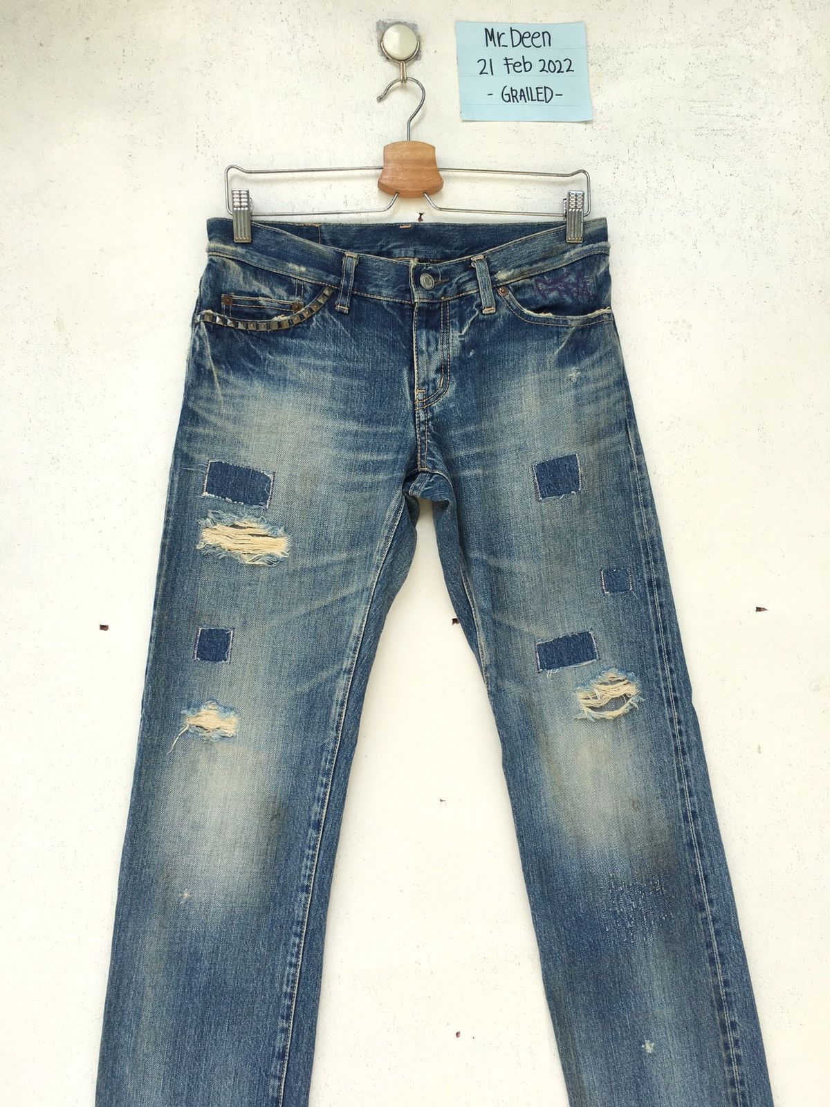 Hysteric Glamour Rare Hysteric Glamour Kinky Distressed Patchwork Jeans Size US 30 / EU 46 - 8 Thumbnail
