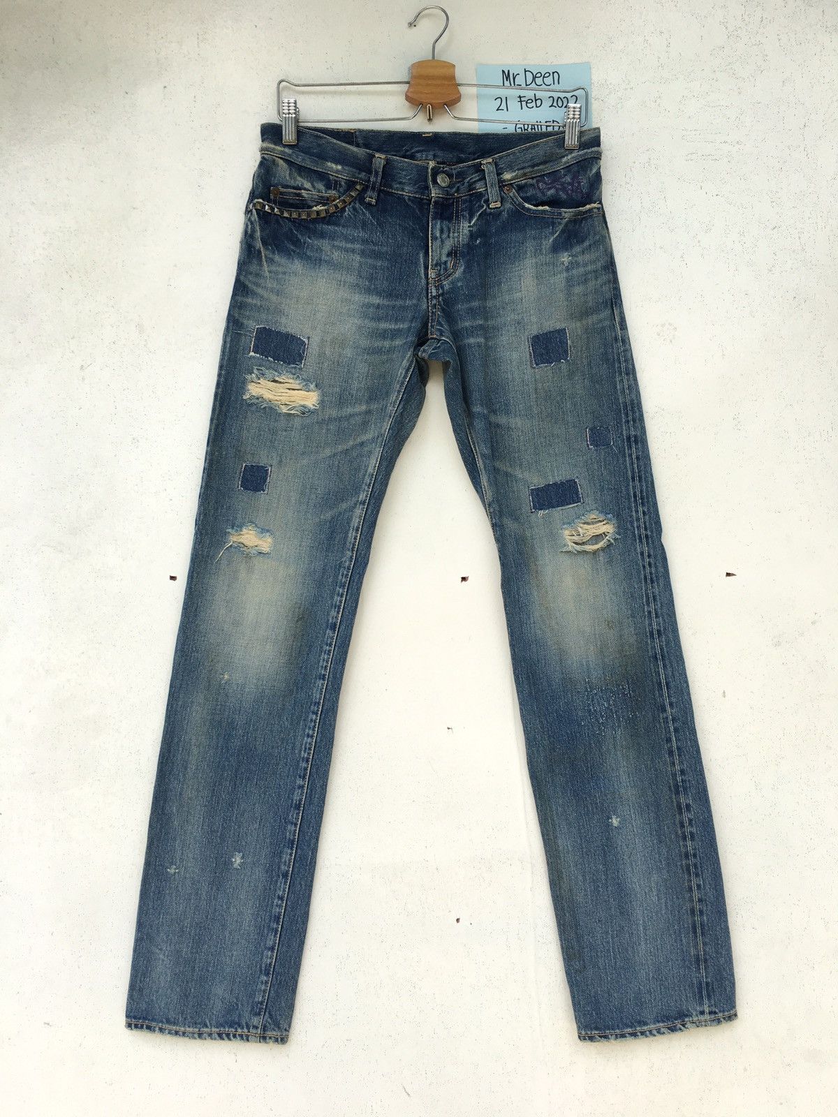 Hysteric Glamour Rare Hysteric Glamour Kinky Distressed Patchwork Jeans Size US 30 / EU 46 - 2 Thumbnail