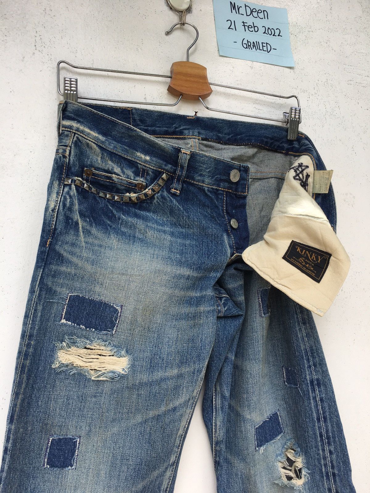 Hysteric Glamour Rare Hysteric Glamour Kinky Distressed Patchwork Jeans Size US 30 / EU 46 - 1 Thumbnail