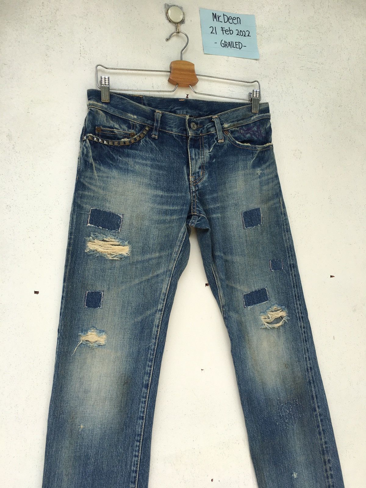 Hysteric Glamour Rare Hysteric Glamour Kinky Distressed Patchwork Jeans Size US 30 / EU 46 - 9 Thumbnail