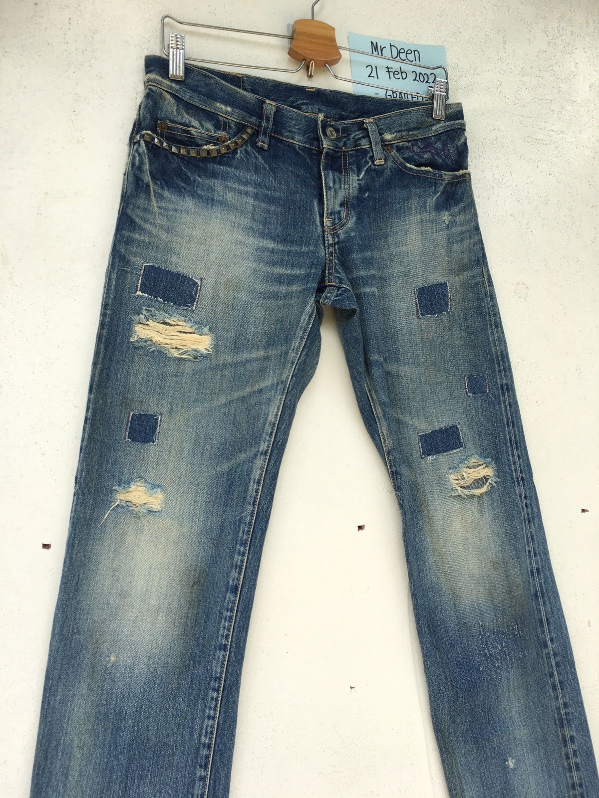 Hysteric Glamour Rare Hysteric Glamour Kinky Distressed Patchwork Jeans Size US 30 / EU 46 - 6 Thumbnail