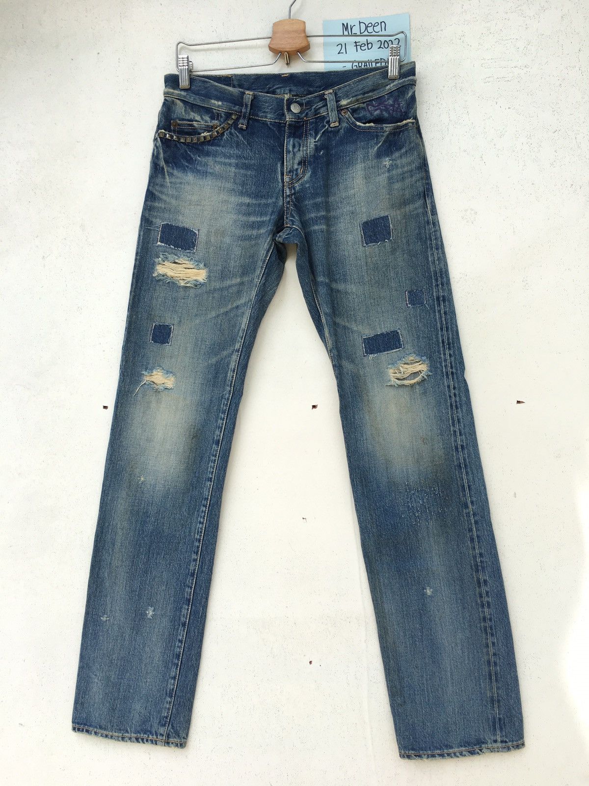 Hysteric Glamour Rare Hysteric Glamour Kinky Distressed Patchwork Jeans Size US 30 / EU 46 - 4 Thumbnail