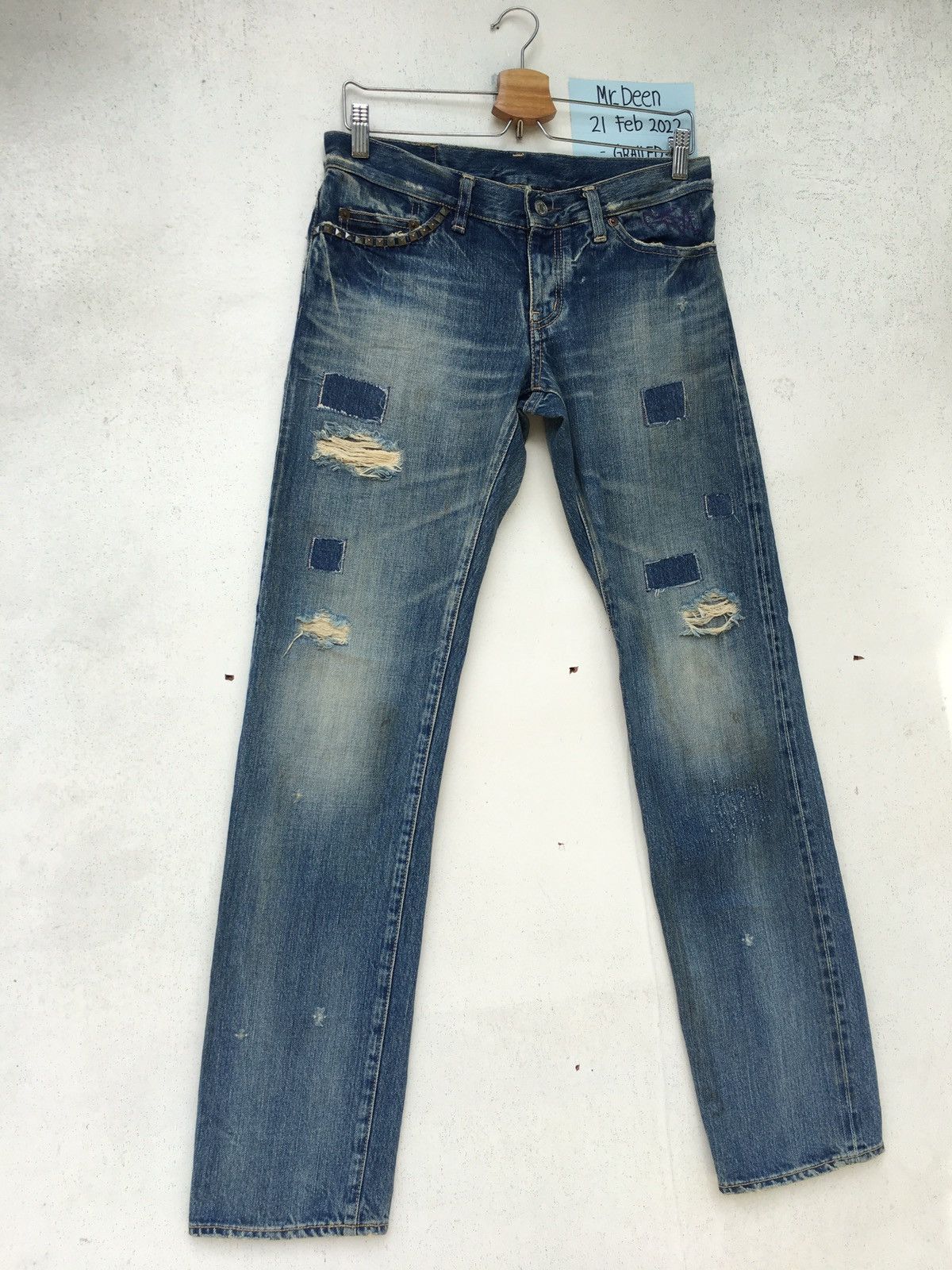 Hysteric Glamour Rare Hysteric Glamour Kinky Distressed Patchwork Jeans Size US 30 / EU 46 - 3 Thumbnail