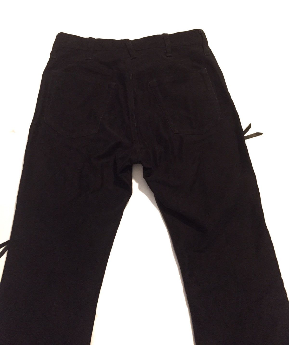 Japanese Brand × Leather Black cow leather bootcut pant made in Japan Size US 28 / EU 44 - 4 Thumbnail